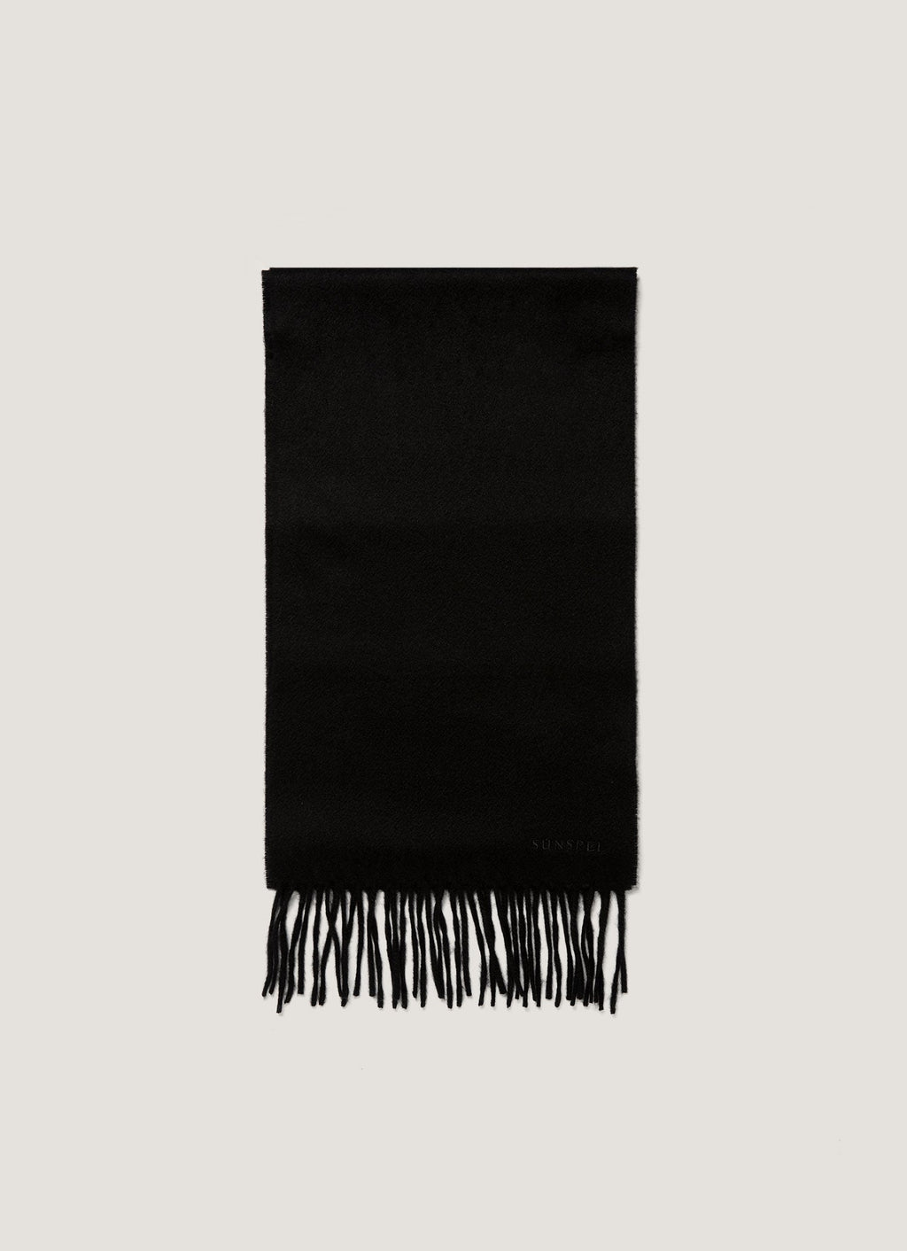 Men's Cashmere Scarf in Black