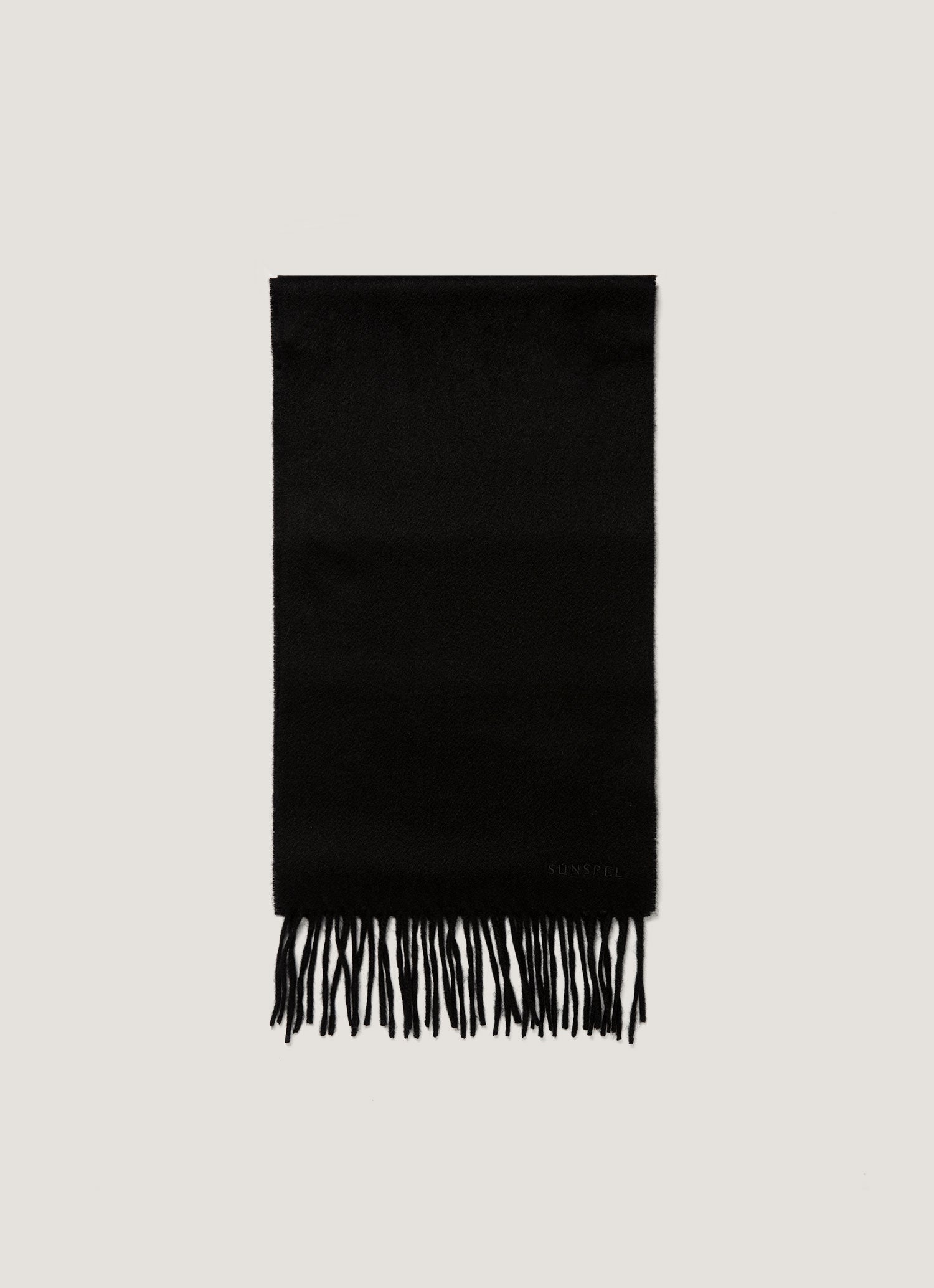 Men's Cashmere Scarf in Black