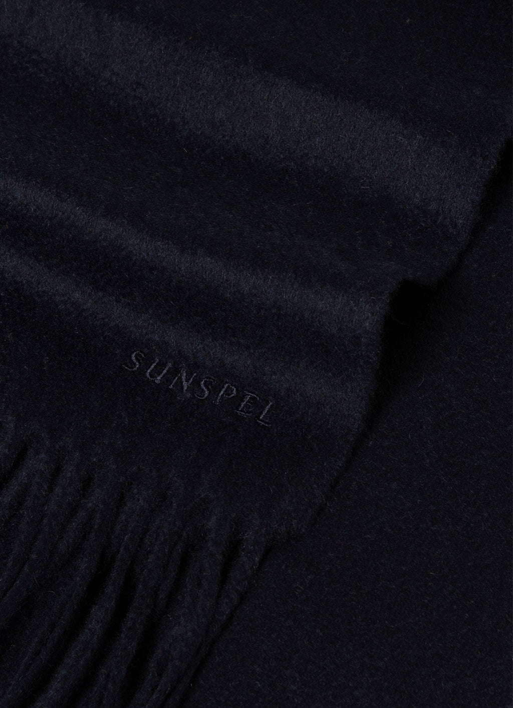 Men's Cashmere Scarf in Navy