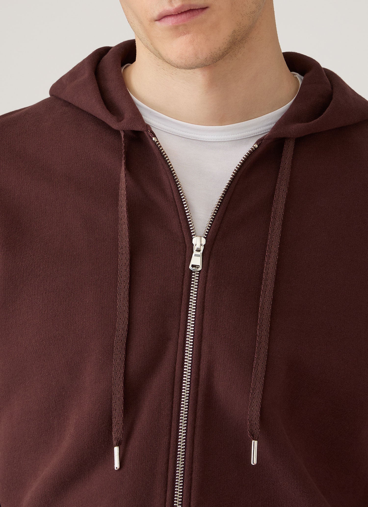 Men's Loopback Zip Hoodie in Bakelite