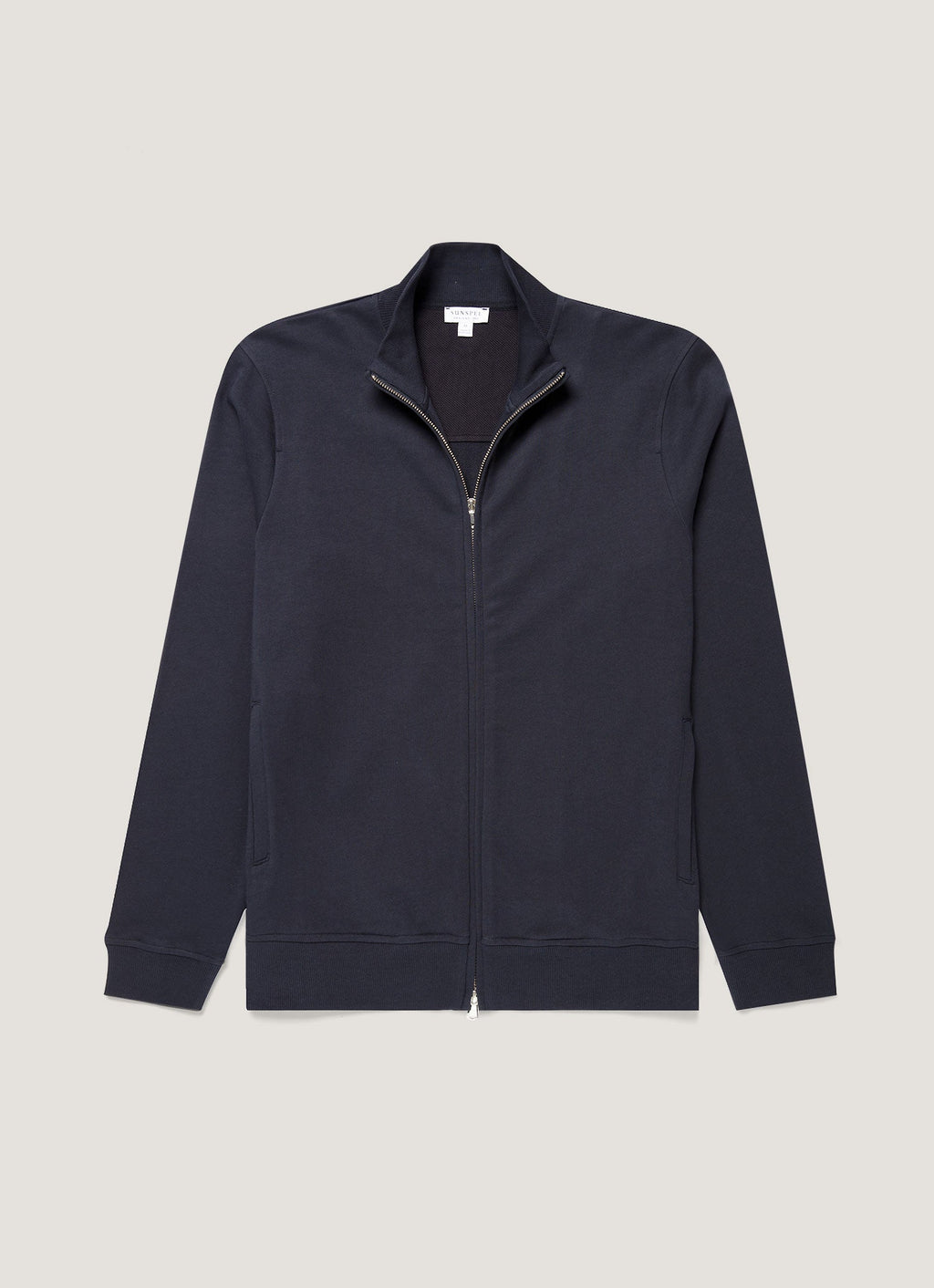 Men's Supima Loopback Zip Sweatshirt in Midnight Navy