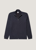Men's Supima Loopback Zip Sweatshirt in Midnight Navy