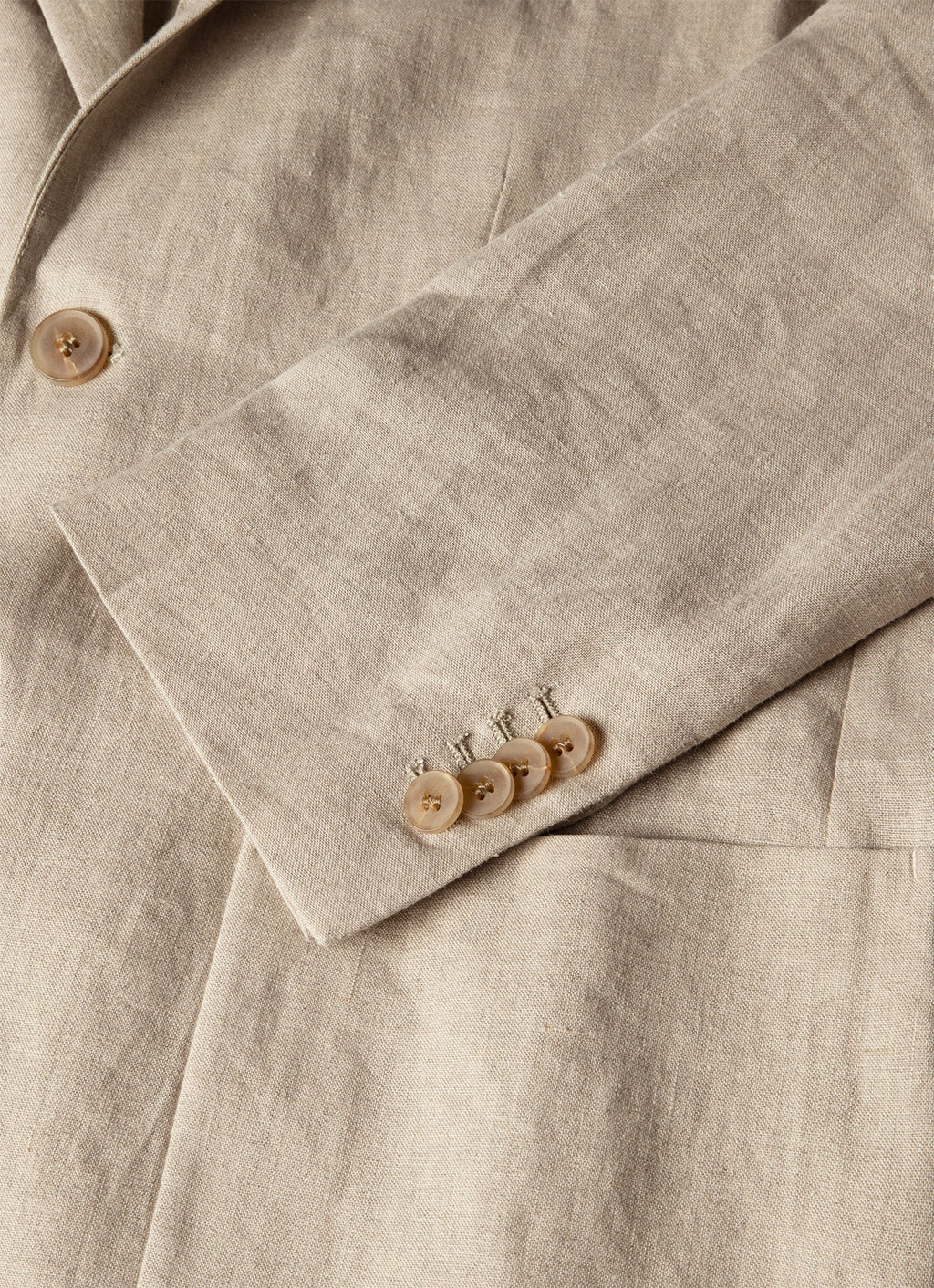 Men's Linen Blazer in Sand