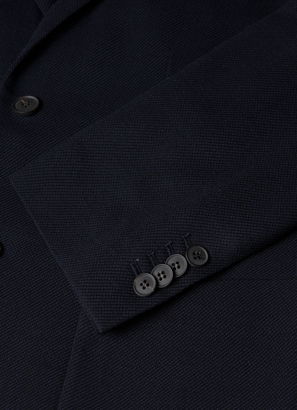 Men's Textured Wool Blazer in Navy