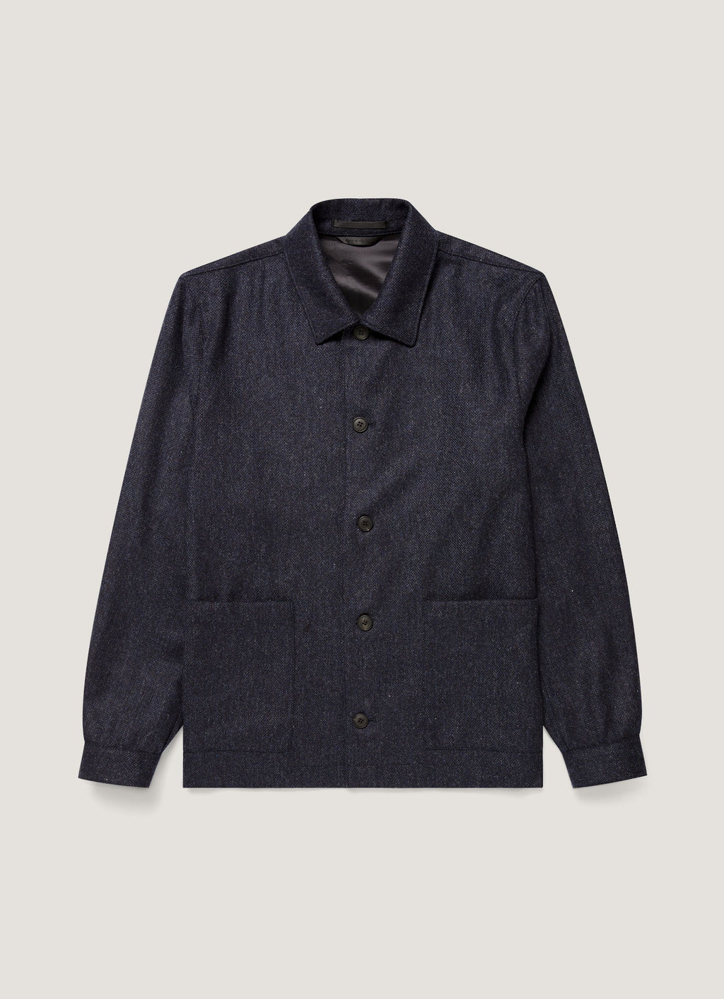 Men's Wool Twill Chore Jacket in Slate Blue Melange