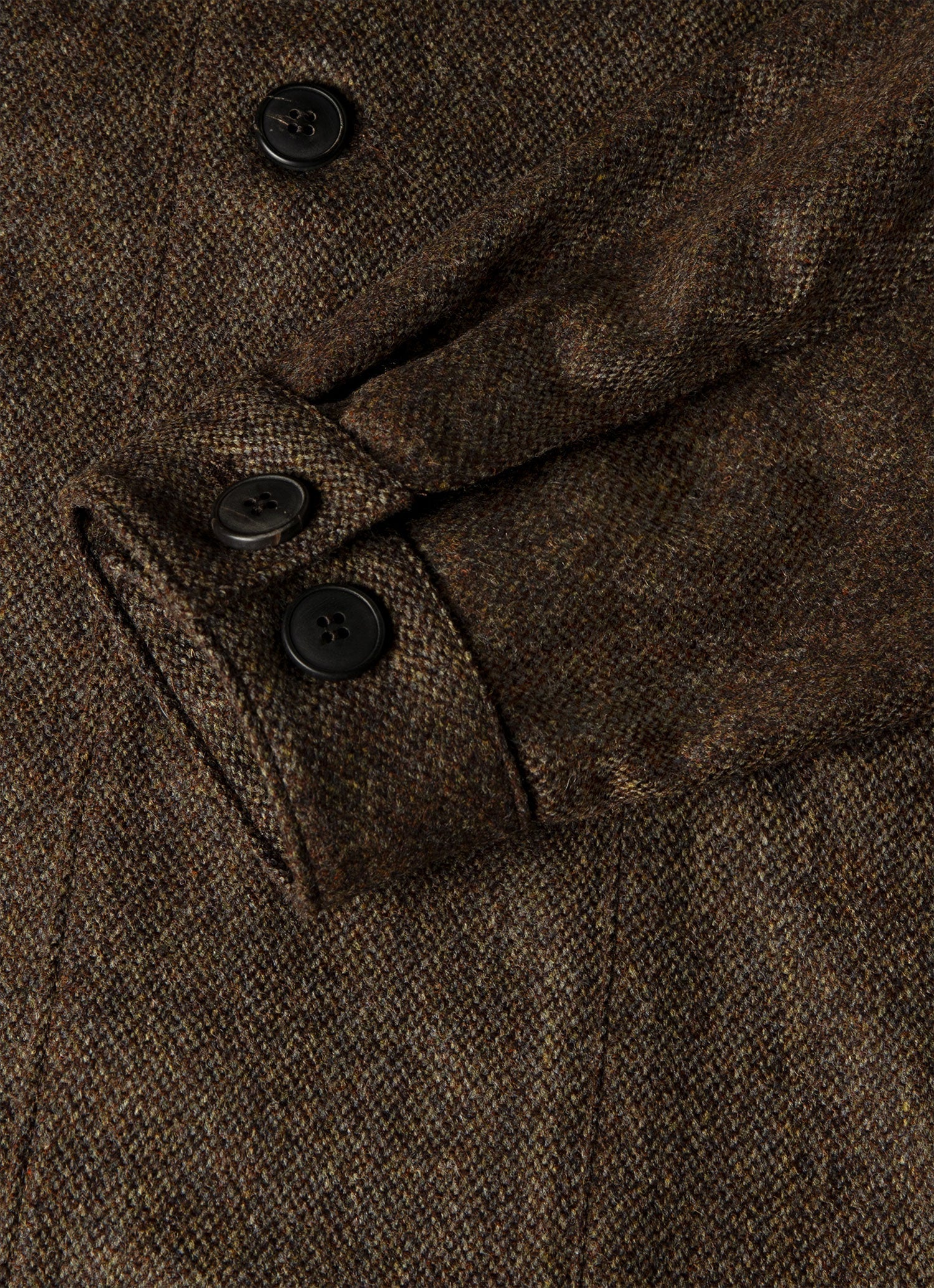 Men's Wool Twill Chore Jacket in Loden Green Melange
