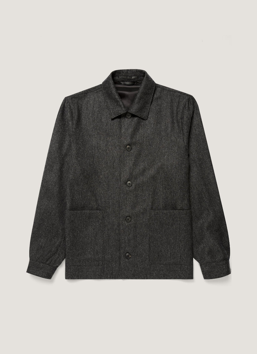 Men's Wool Twill Chore Jacket in Charcoal Melange