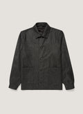 Men's Wool Twill Chore Jacket in Charcoal Melange