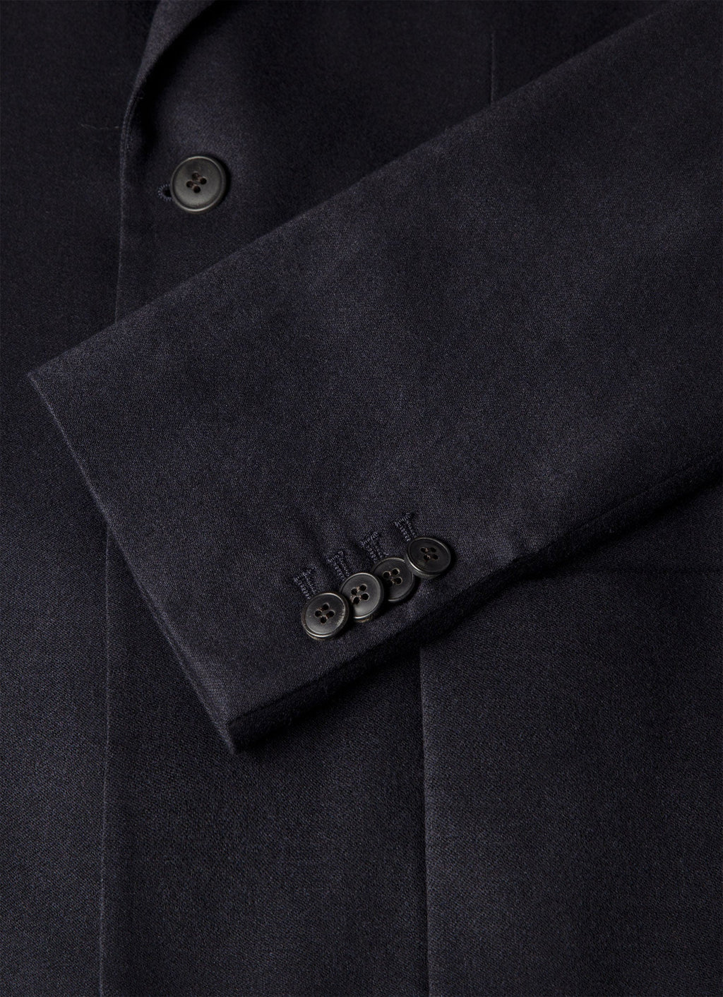 Men's Wool Cashmere Flannel Blazer in Navy