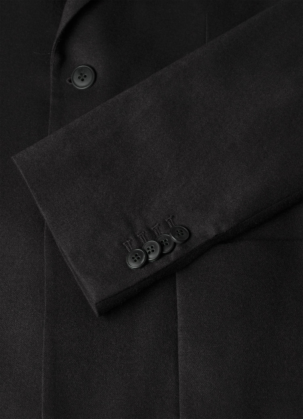 Men's Wool Cashmere Flannel Blazer in Charcoal Melange