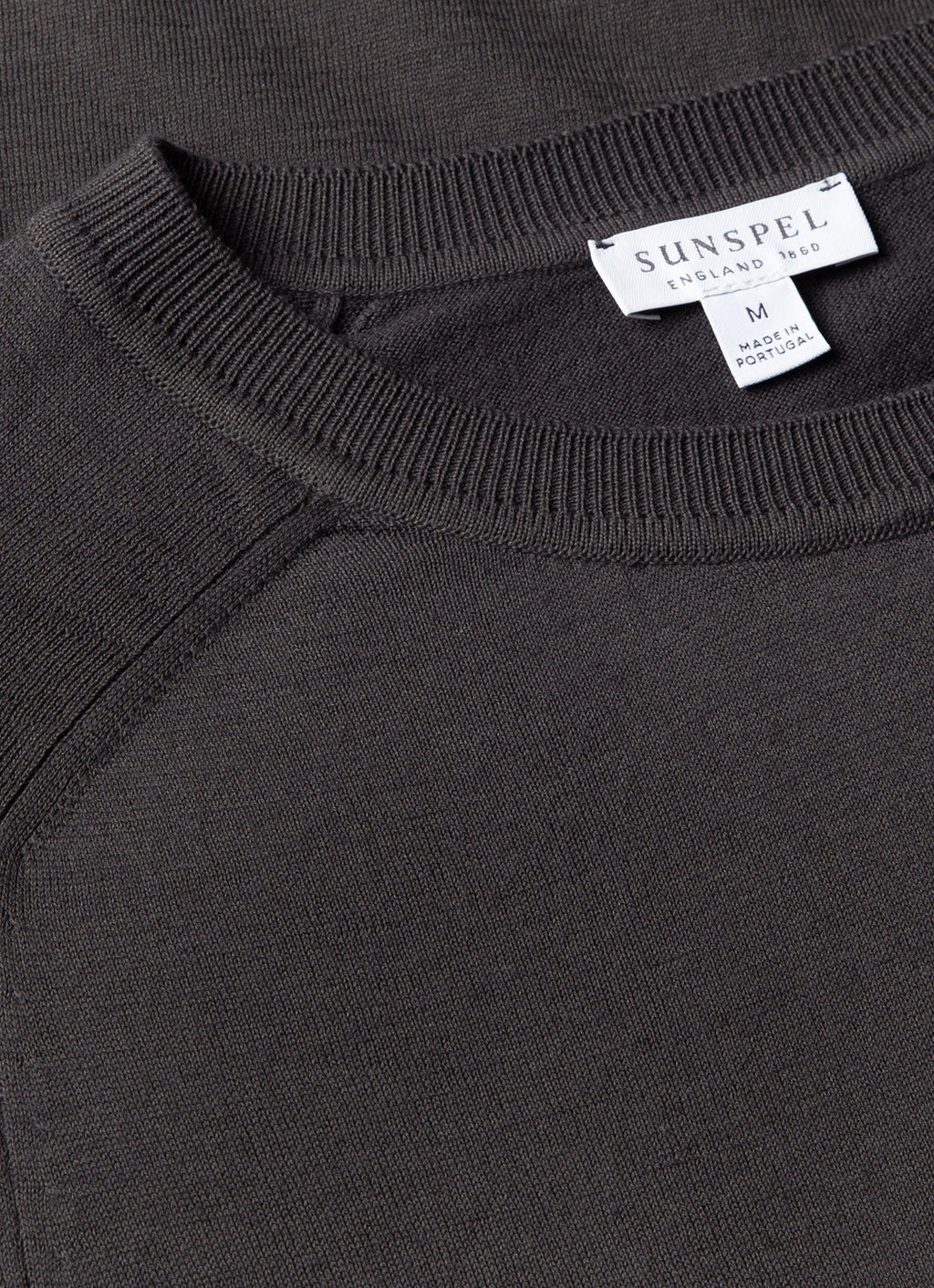 Men's Sea Island Cashmere Crew Neck Jumper in Anthracite