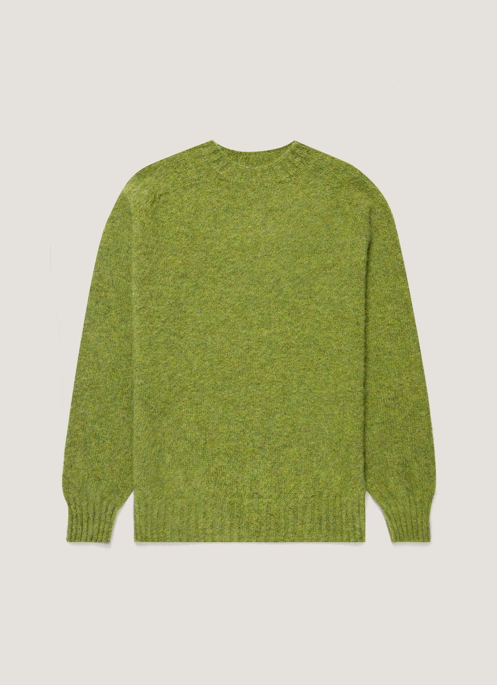 Men's Shetland Crew Neck Jumper in Crabapple
