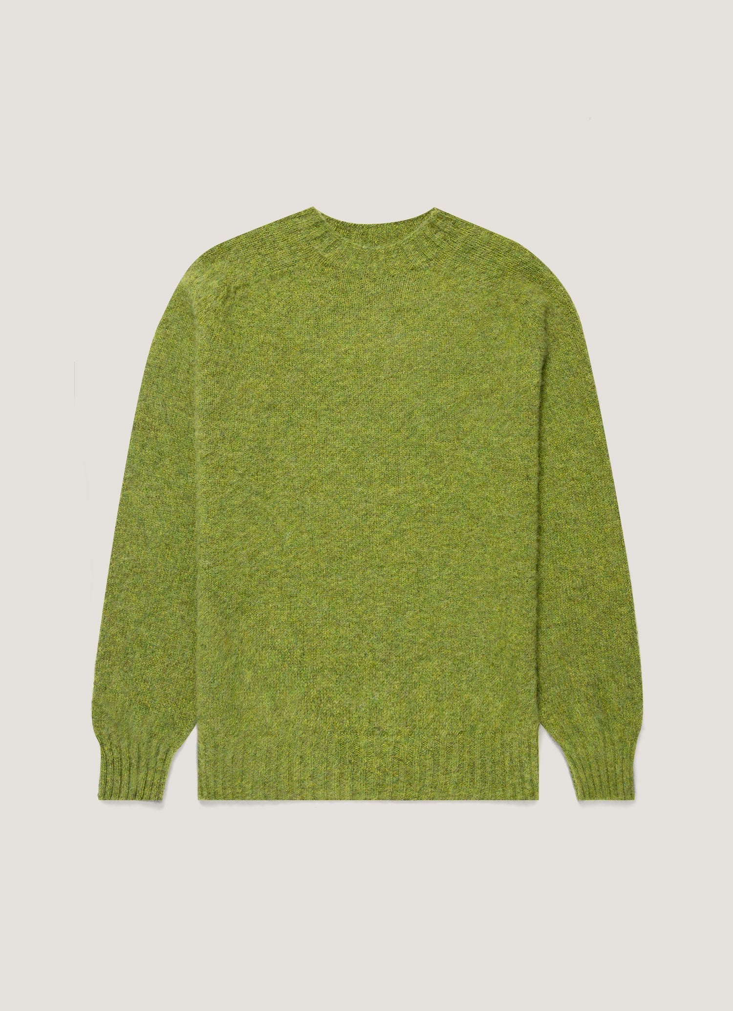 Men's Shetland Crew Neck Jumper in Crabapple