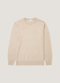 Men's Cashmere Crew Neck Jumper in Swansdown