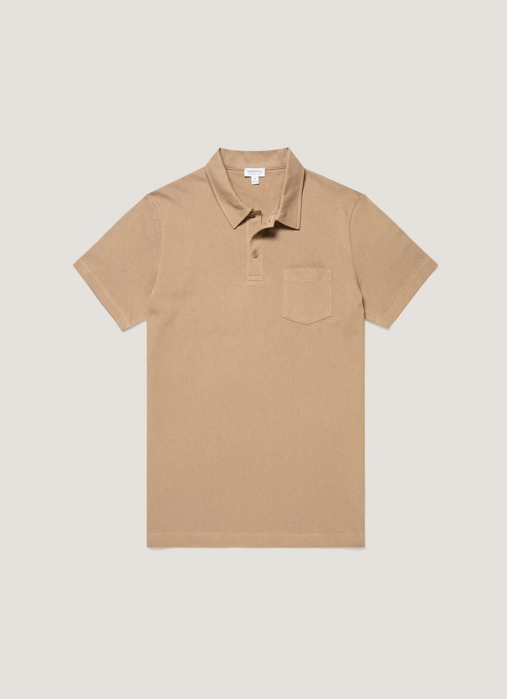Men's Riviera Polo Shirt in Dark Beige