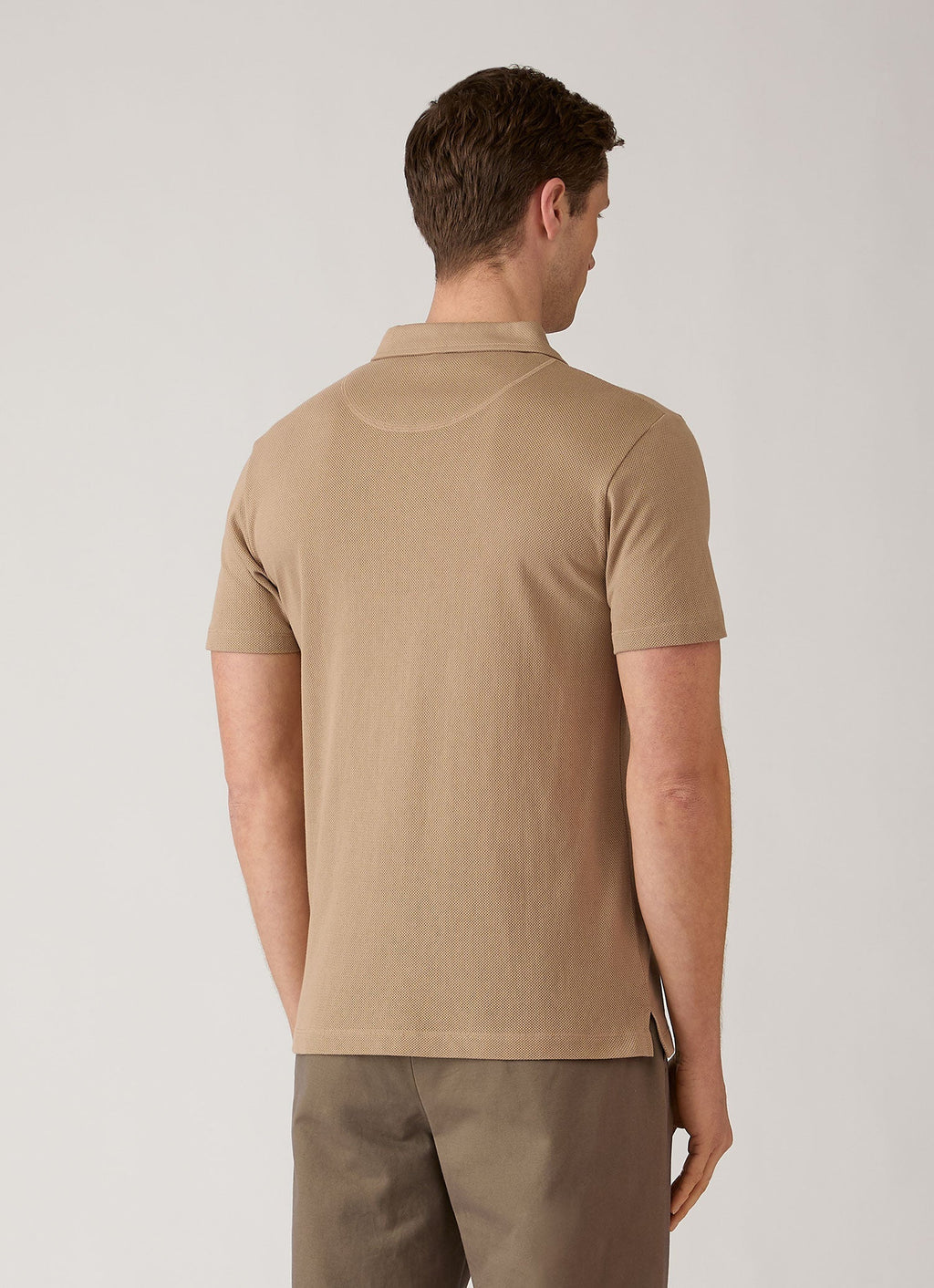 Men's Riviera Polo Shirt in Dark Beige