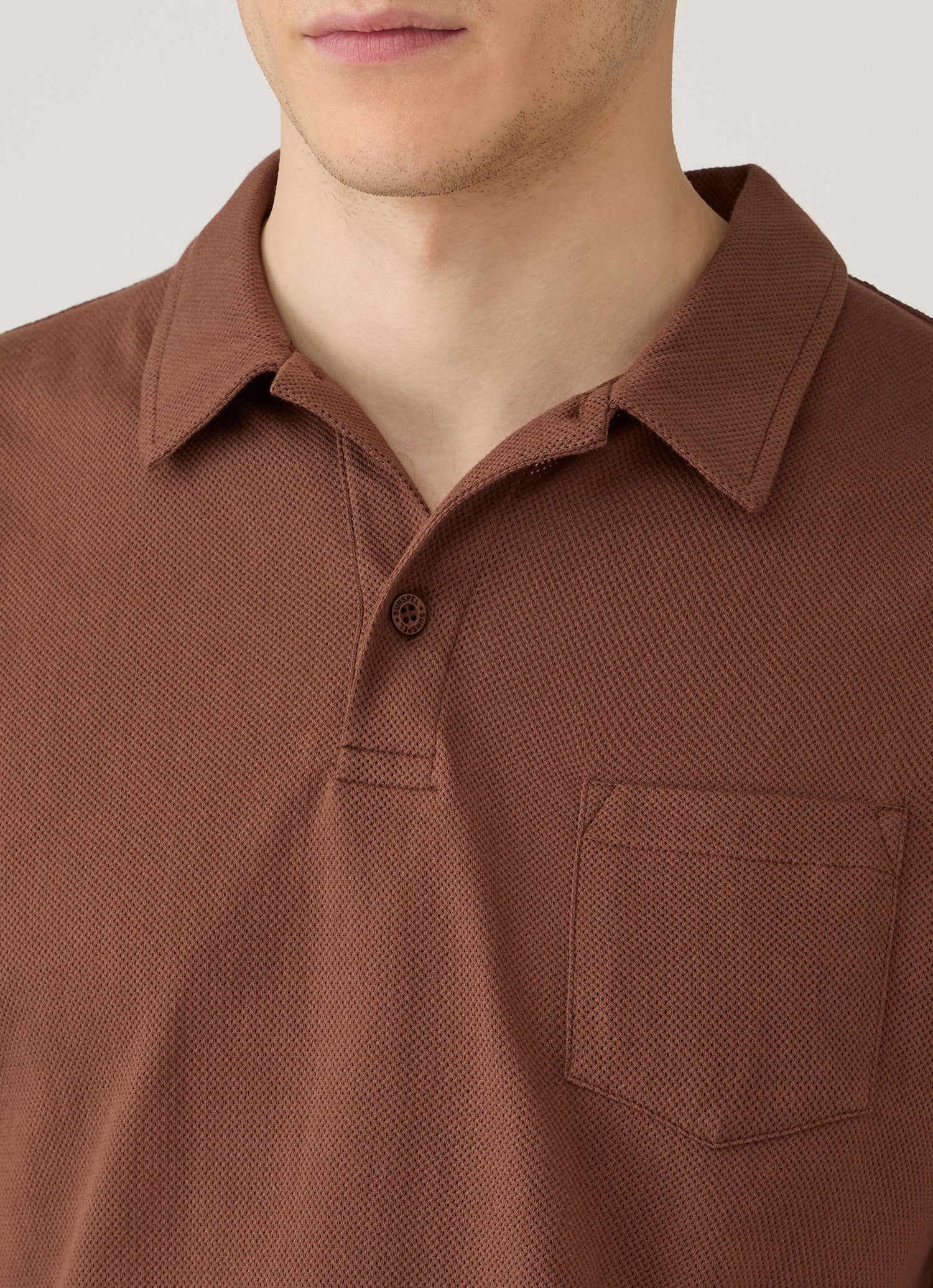 Men's Riviera Polo Shirt in Chestnut
