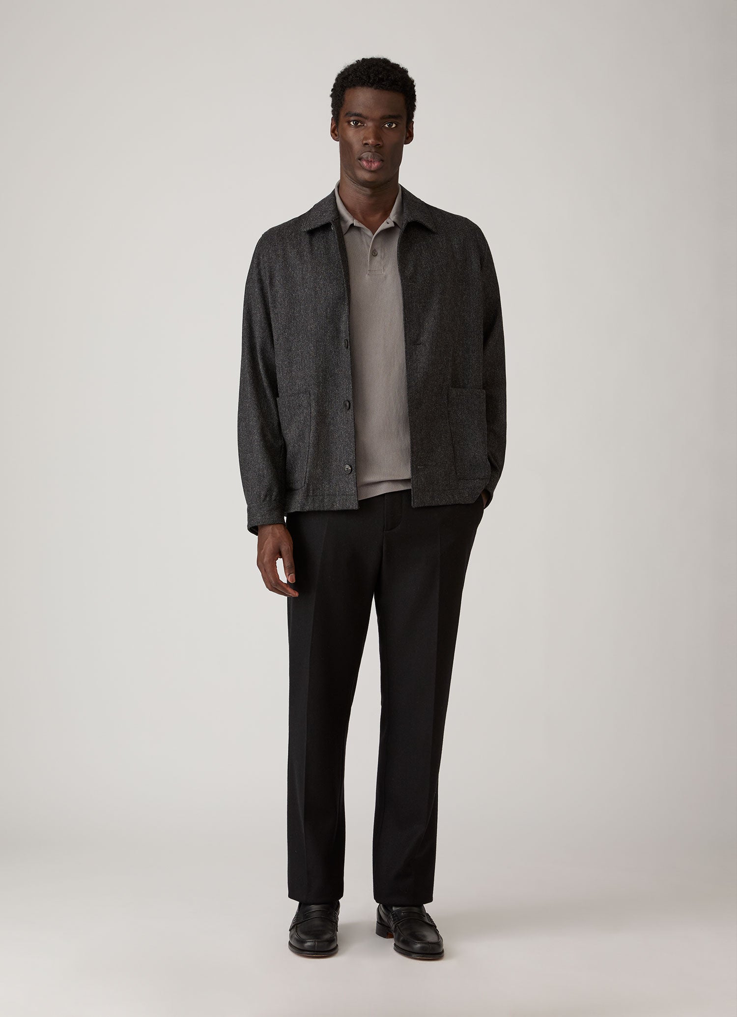 Men's Riviera Polo Shirt in Smoke