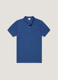 Men's Piqué Polo Shirt in Clear Night