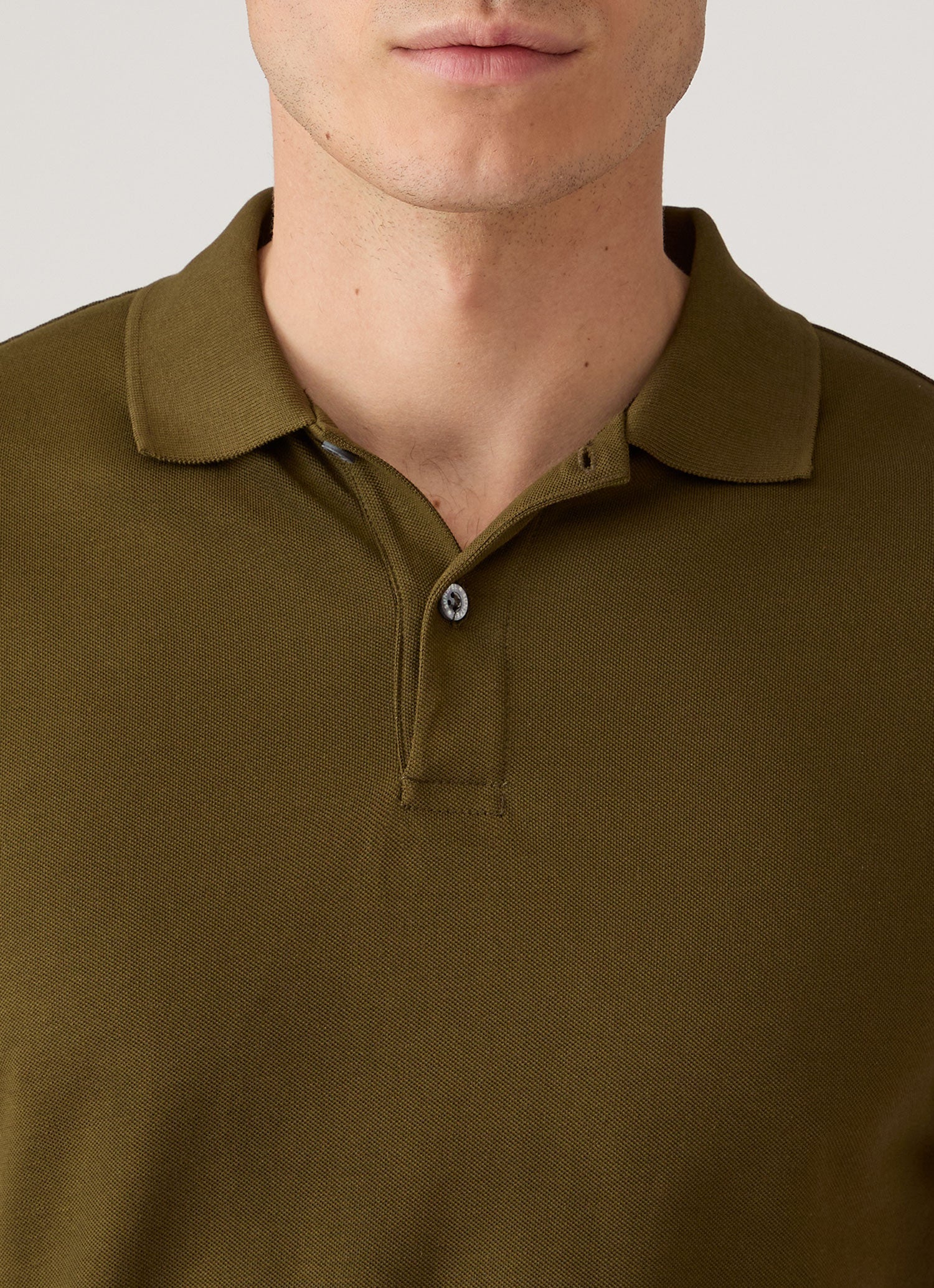 Men's Piqué Polo Shirt in Loden Green