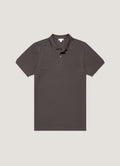Men's Piqué Polo Shirt in Anthracite