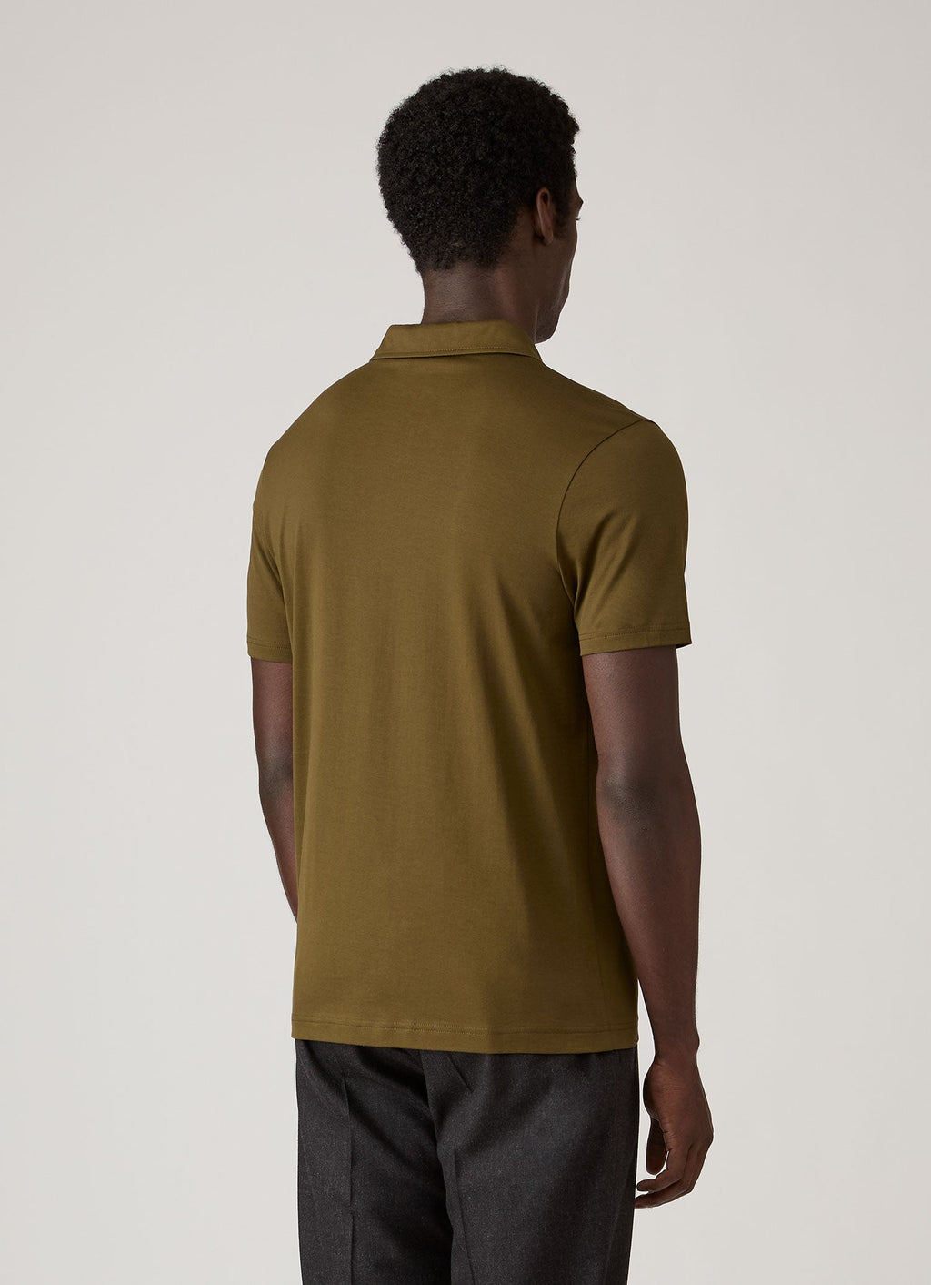 Men's Classic Jersey Polo Shirt in Loden Green