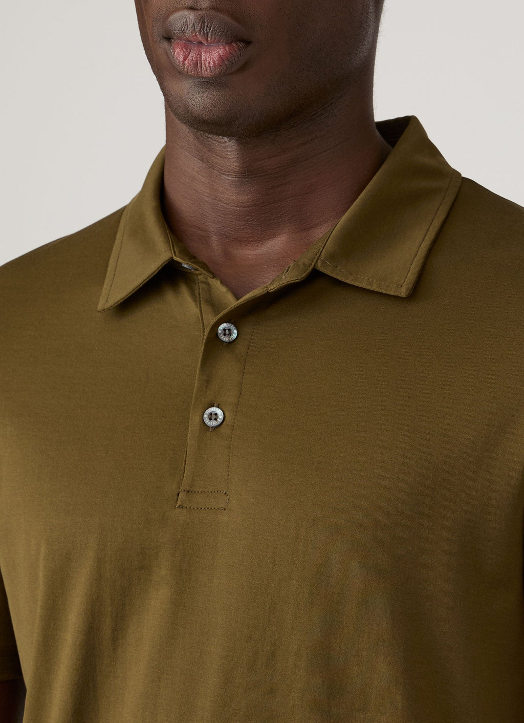 Men's Classic Jersey Polo Shirt in Loden Green