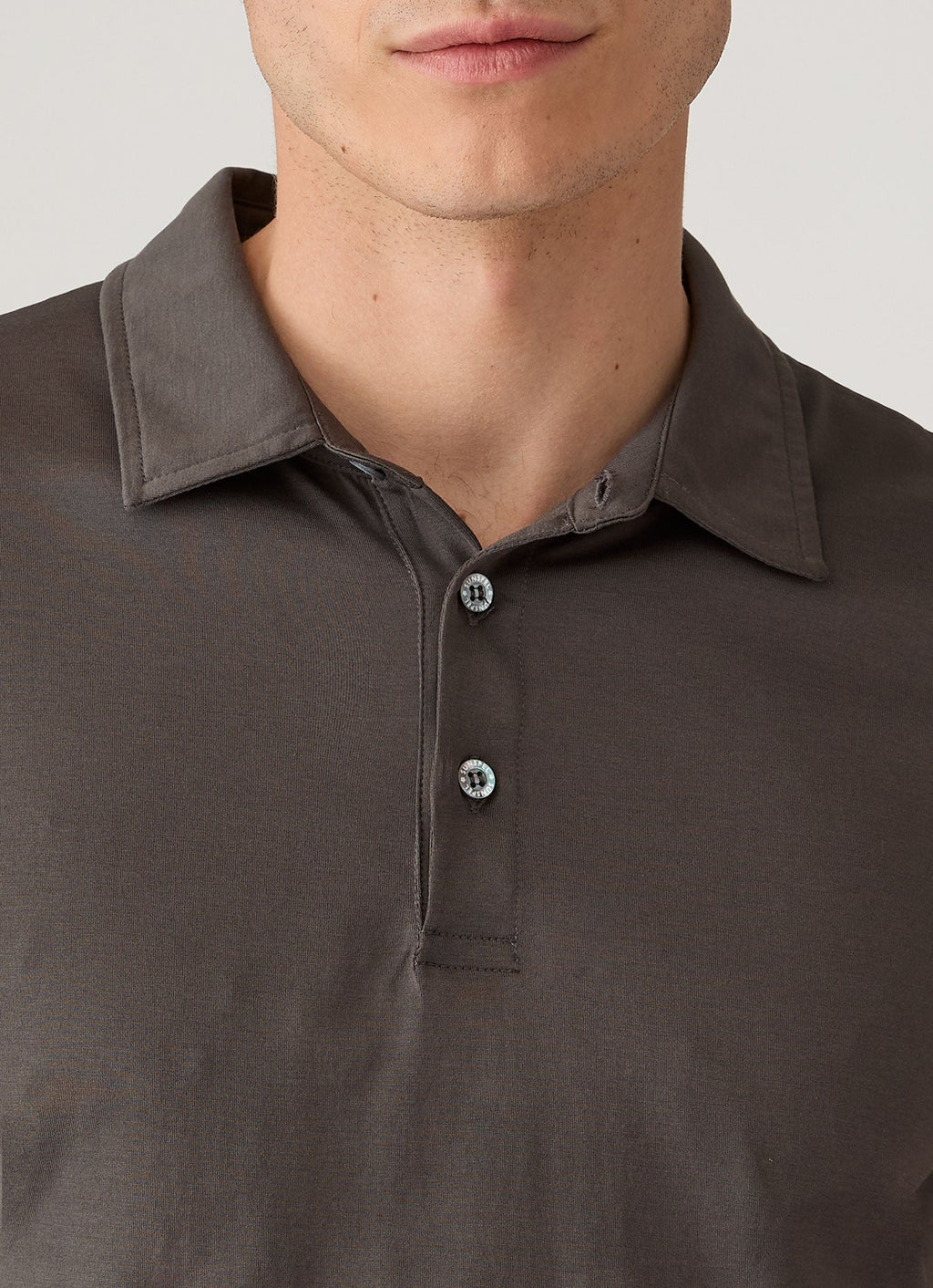 Men's Classic Jersey Polo Shirt in Anthracite