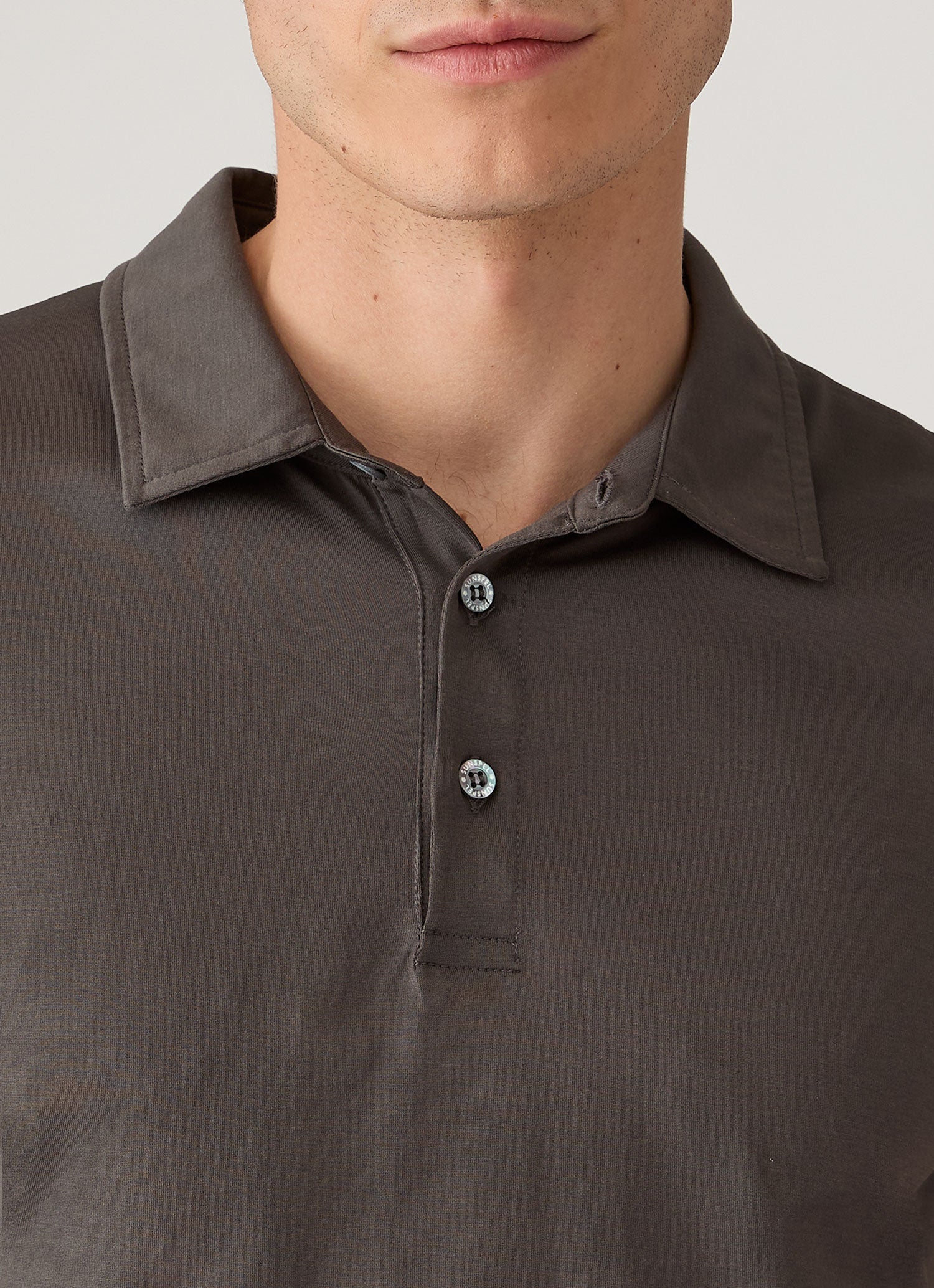 Men's Classic Jersey Polo Shirt in Anthracite