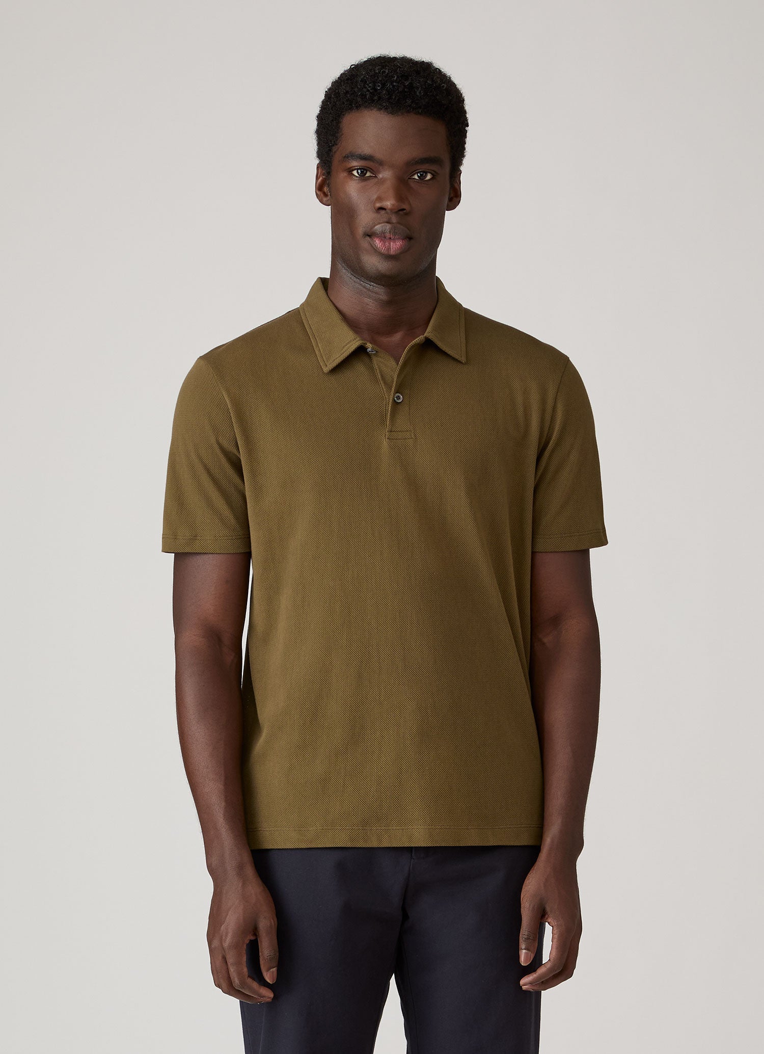 Men's Regular Fit Riviera Polo Shirt in Loden Green