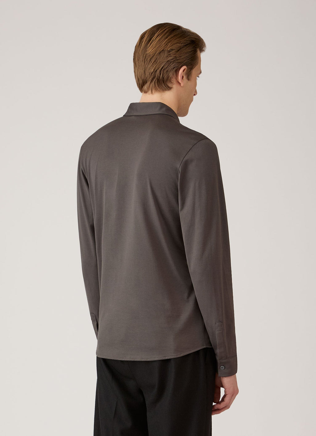 Men's Classic Jersey Shirt in Anthracite