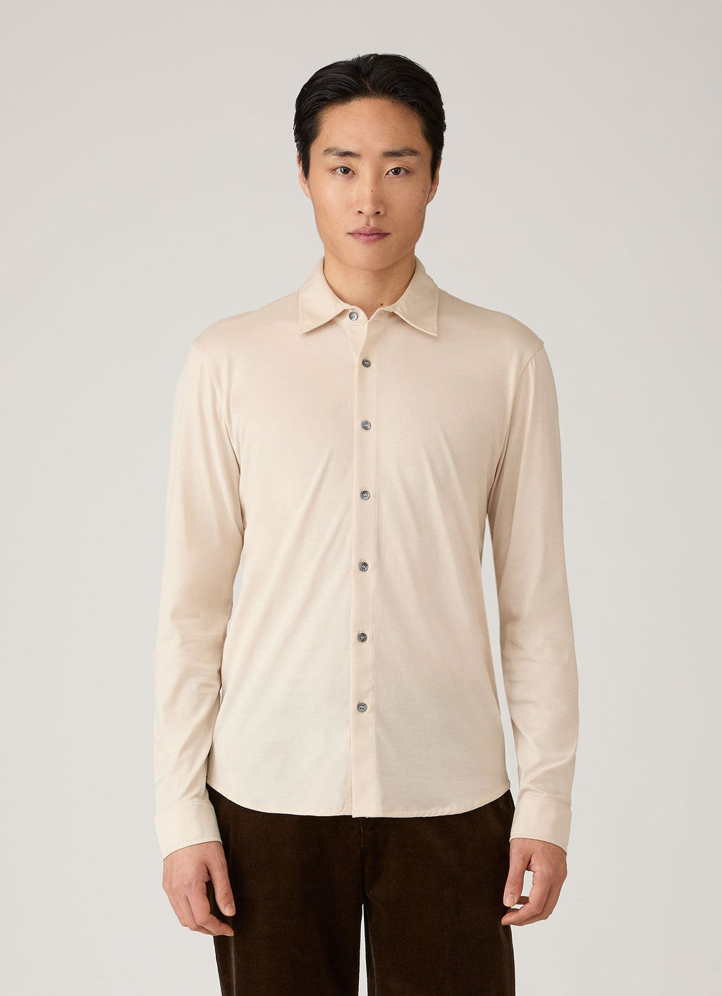 Men's Classic Jersey Shirt in Swansdown