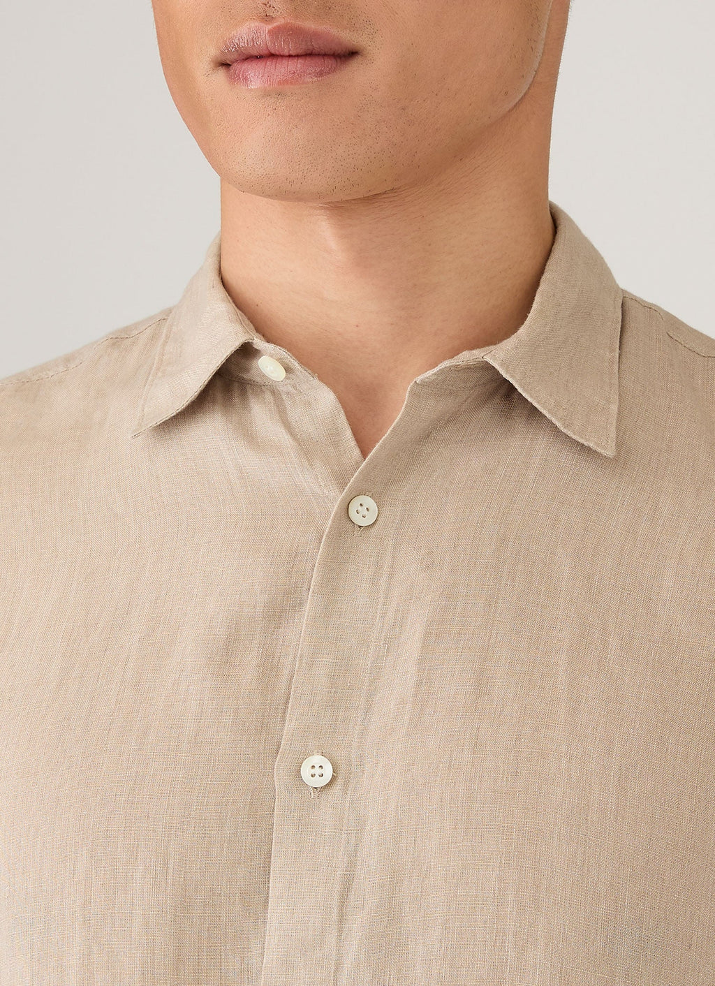 Men's Linen Shirt in Hazelwood