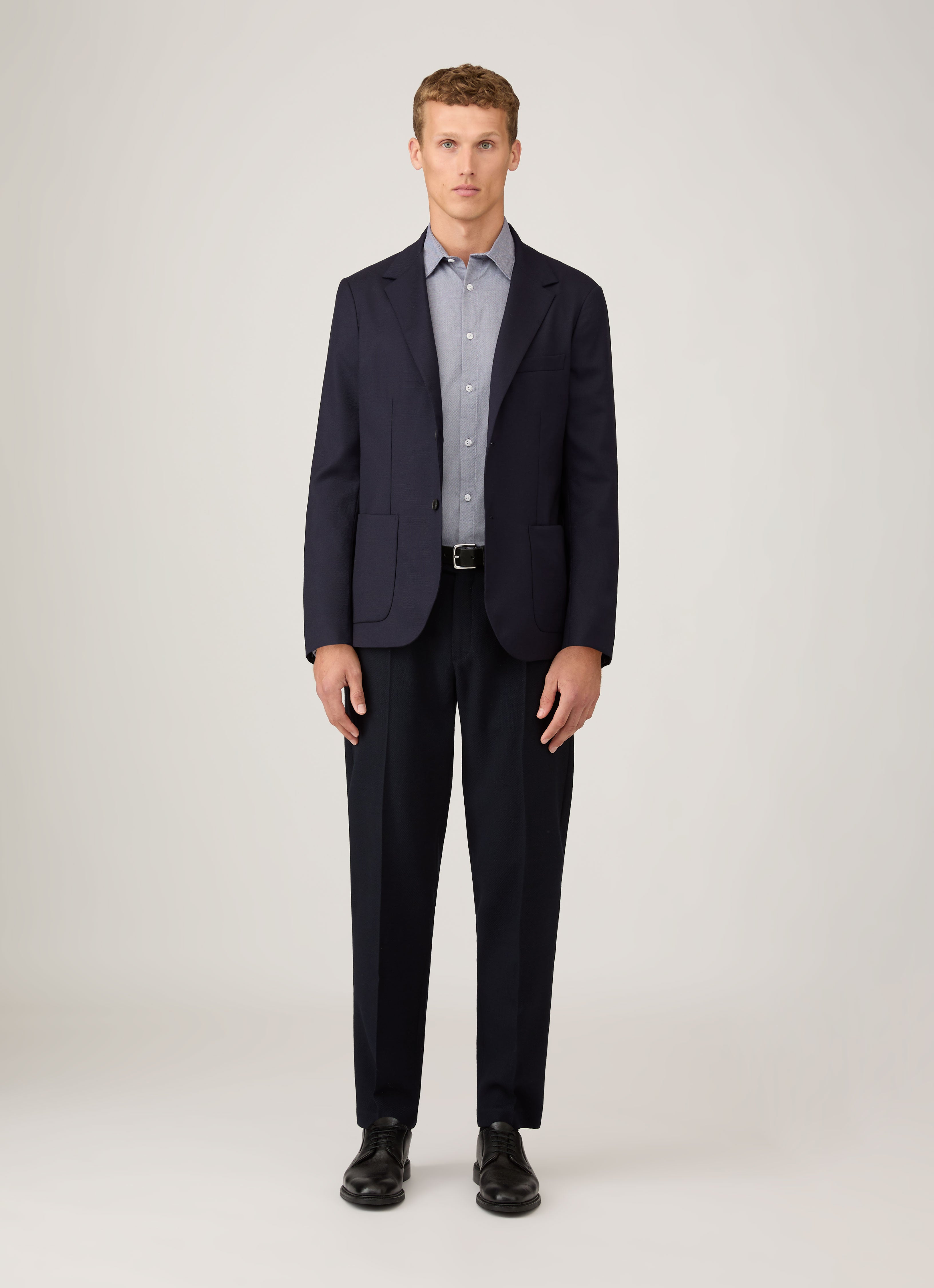 Men's Oxford Shirt in Dark Blue