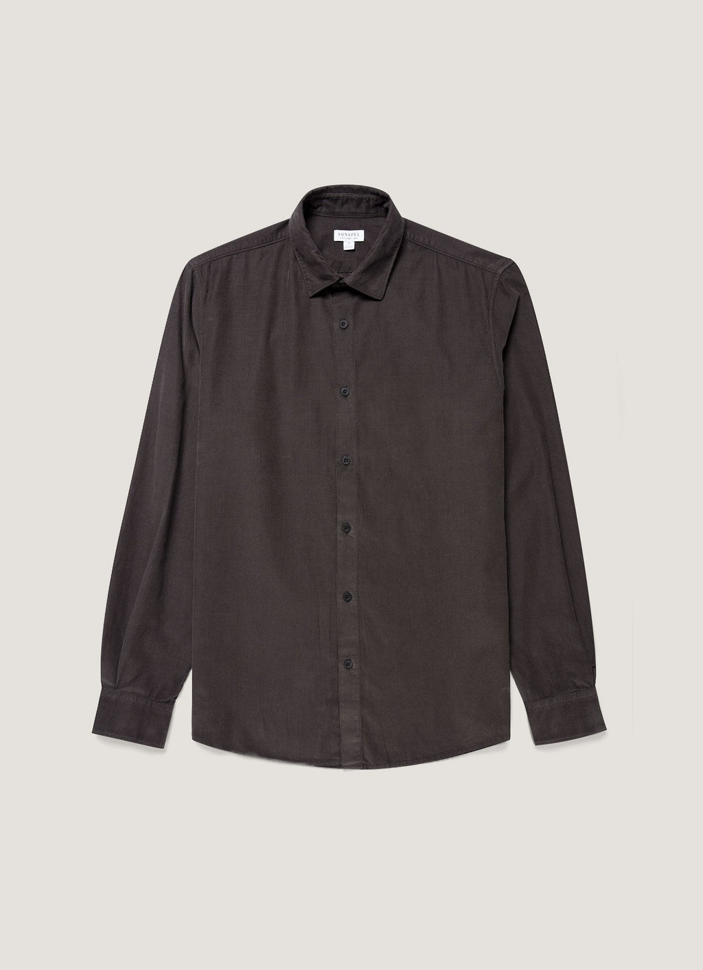 Men's Fine Cord Shirt in Anthracite