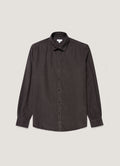 Men's Fine Cord Shirt in Anthracite