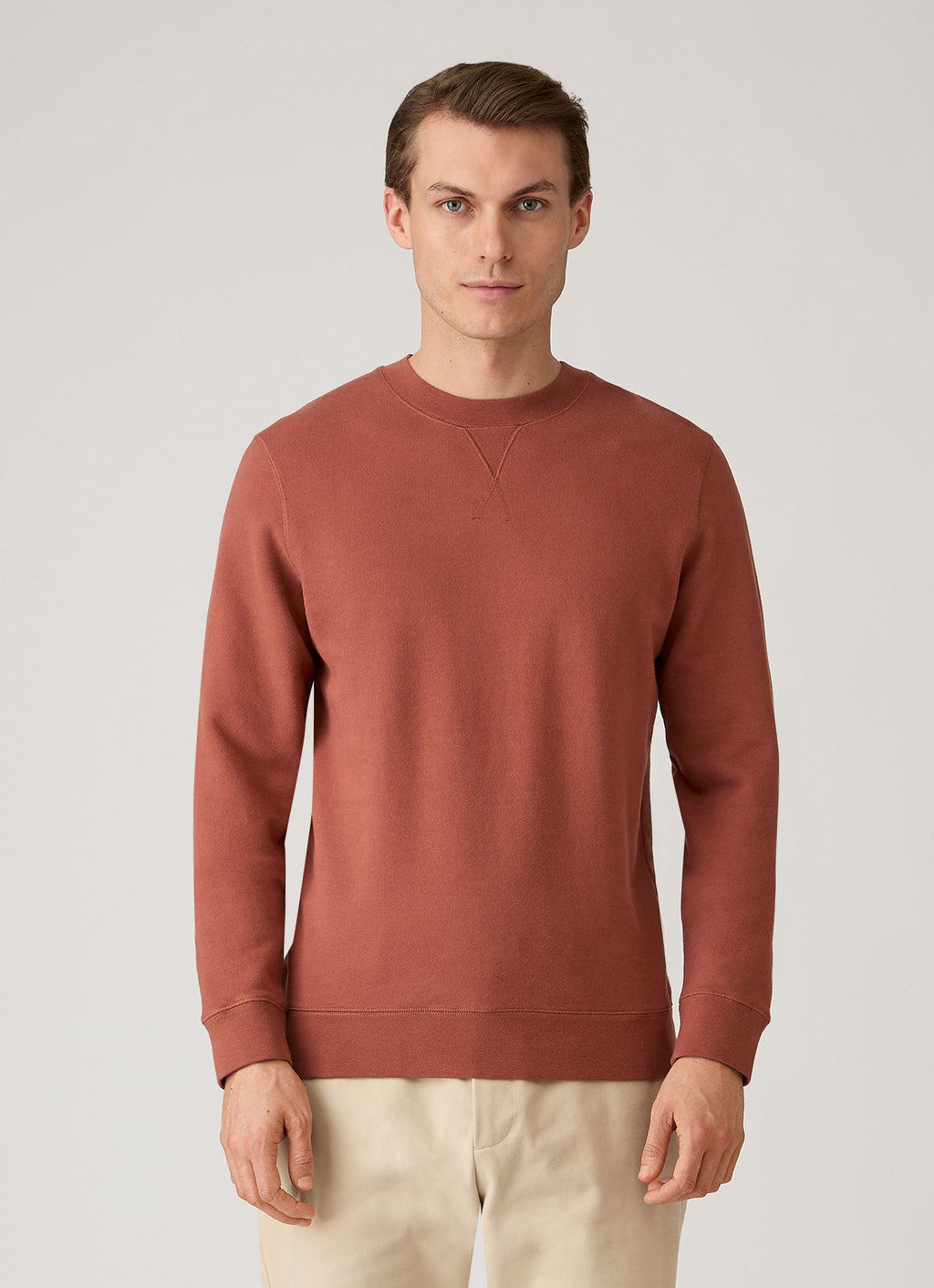 Men's Loopback Sweatshirt in Dark Tobacco