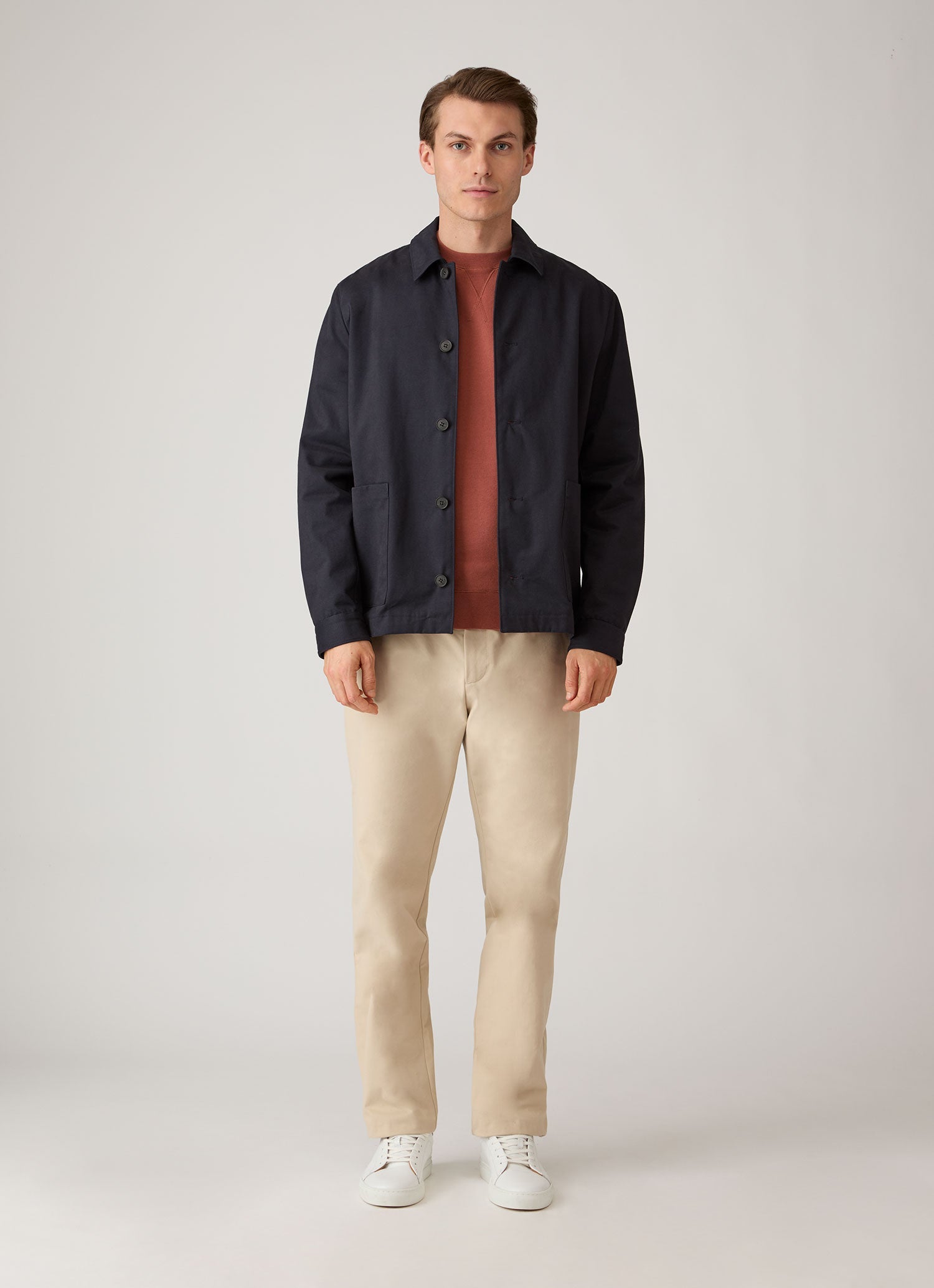 Men's Loopback Sweatshirt in Dark Tobacco