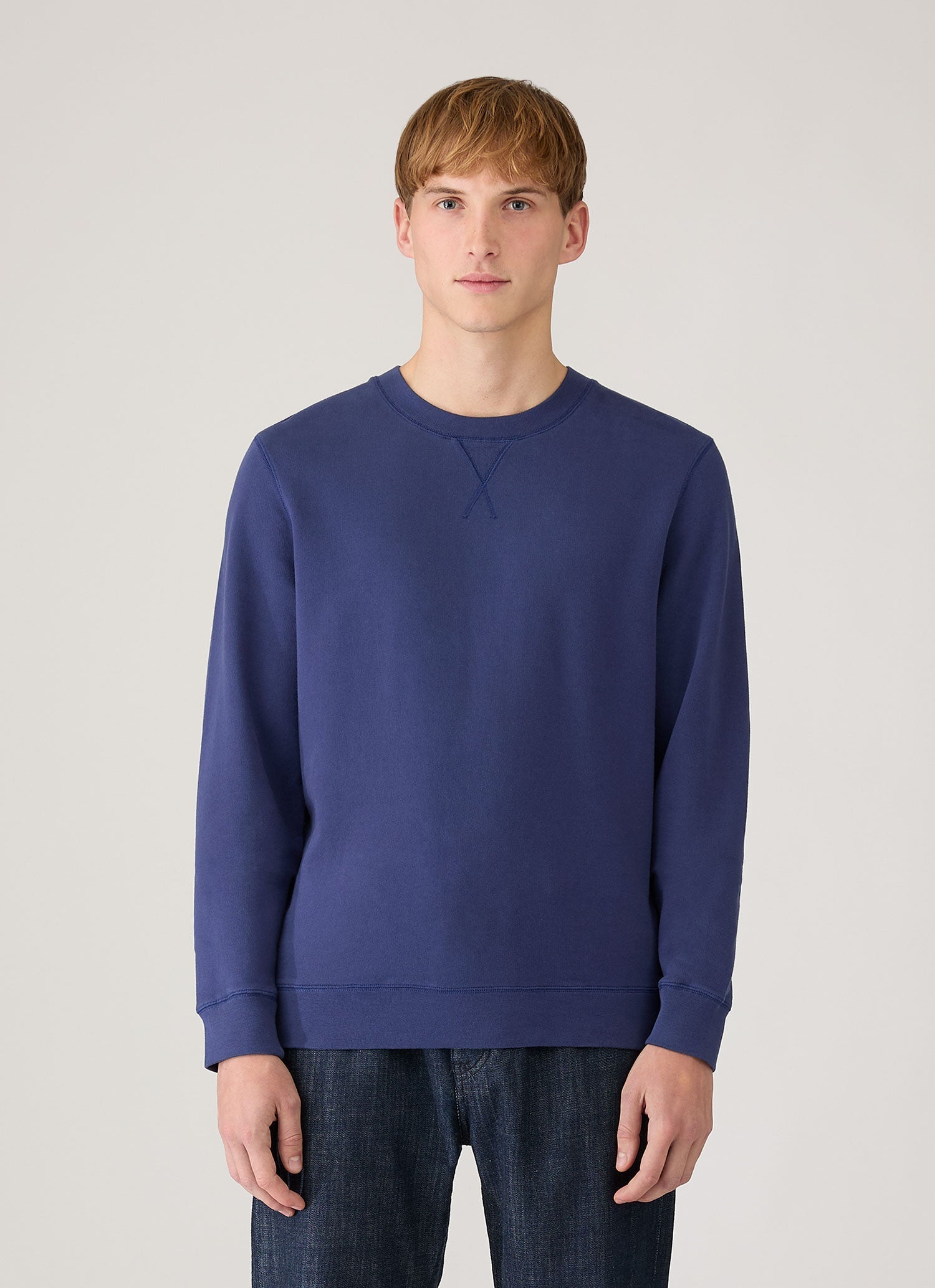 Men's Loopback Sweatshirt in Ink Blue