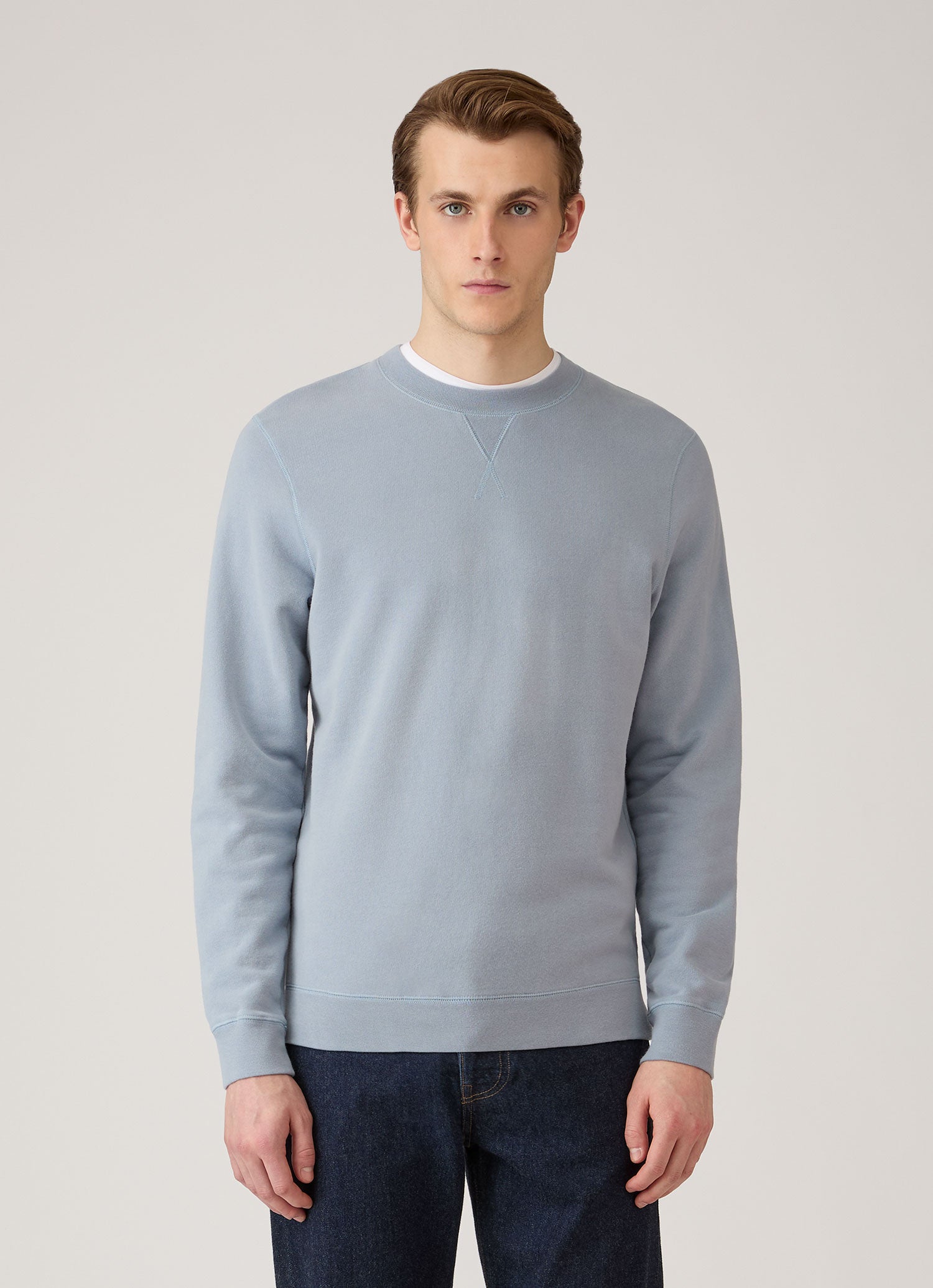 Men's Loopback Sweatshirt in Powder Blue