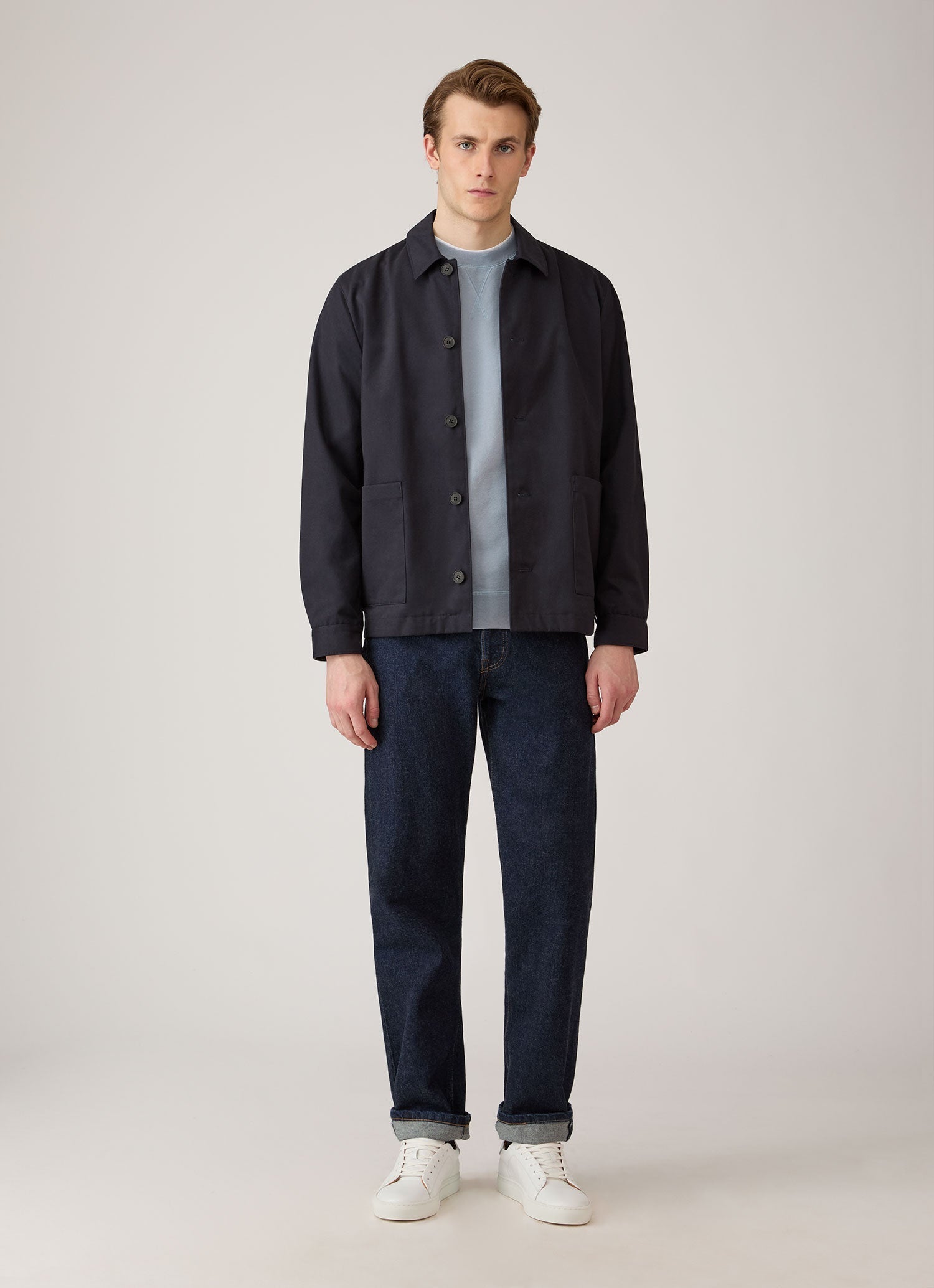 Men's Loopback Sweatshirt in Powder Blue