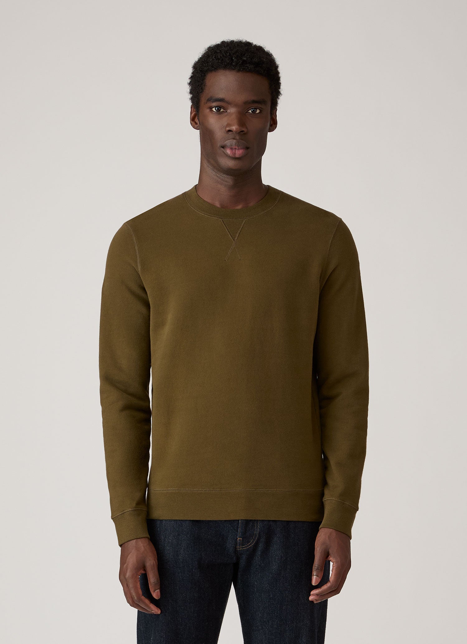 Men's Loopback Sweatshirt in Loden Green