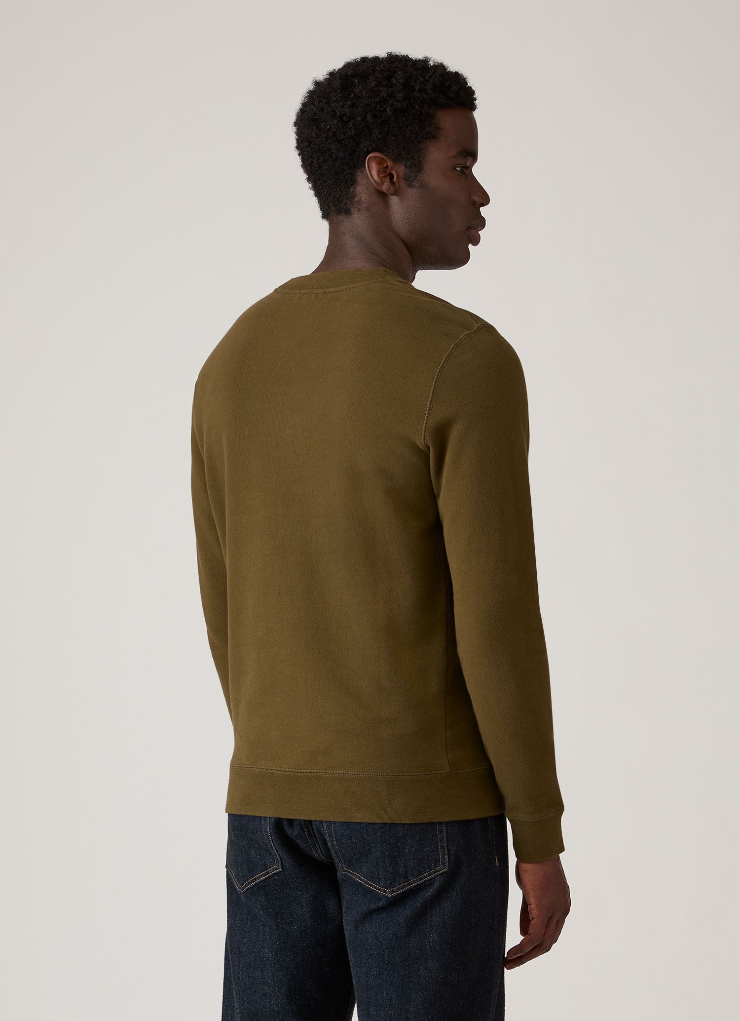 Men's Loopback Sweatshirt in Loden Green