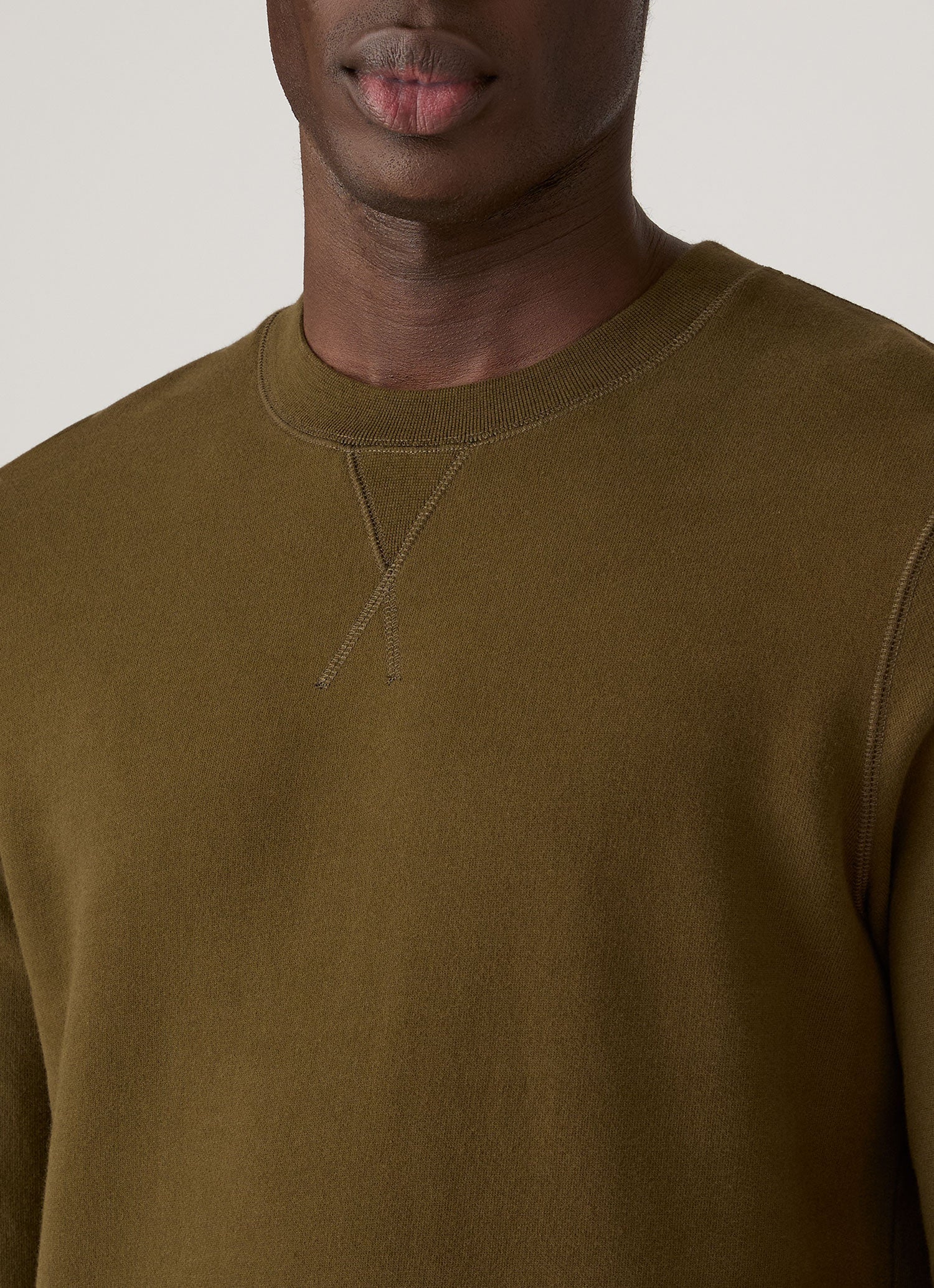 Men's Loopback Sweatshirt in Loden Green