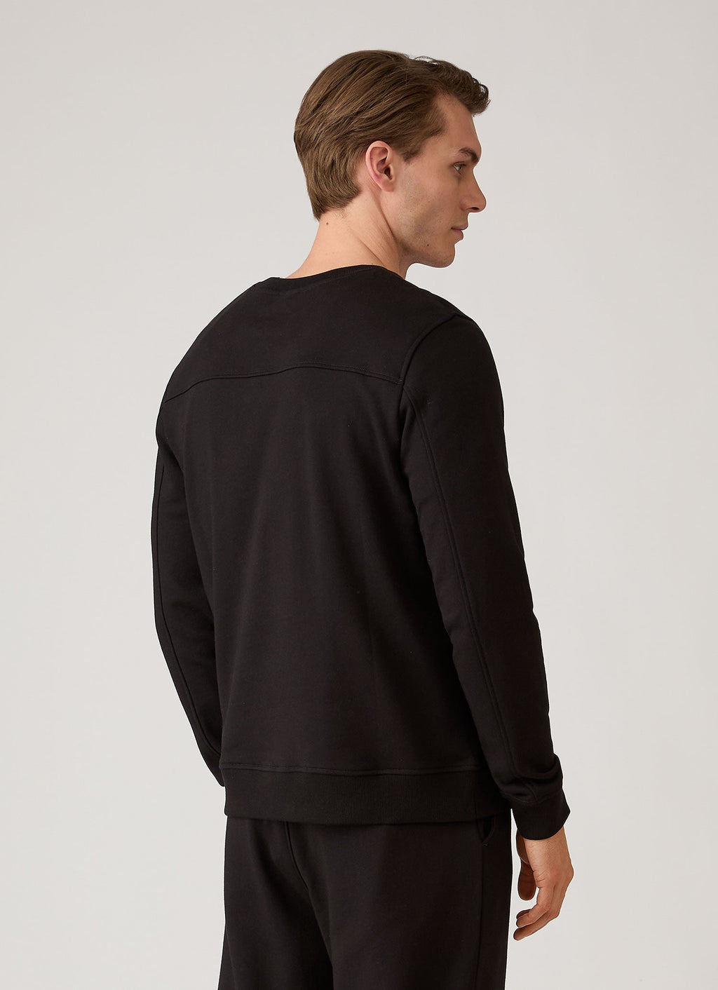 Men's Supima Loopback Sweatshirt in Black