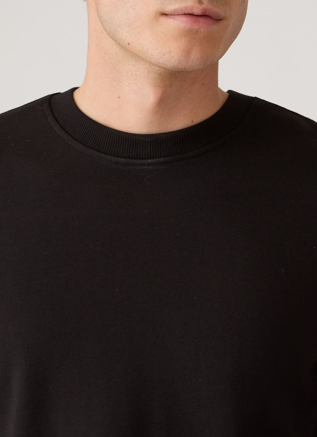 Men's Supima Loopback Sweatshirt in Black