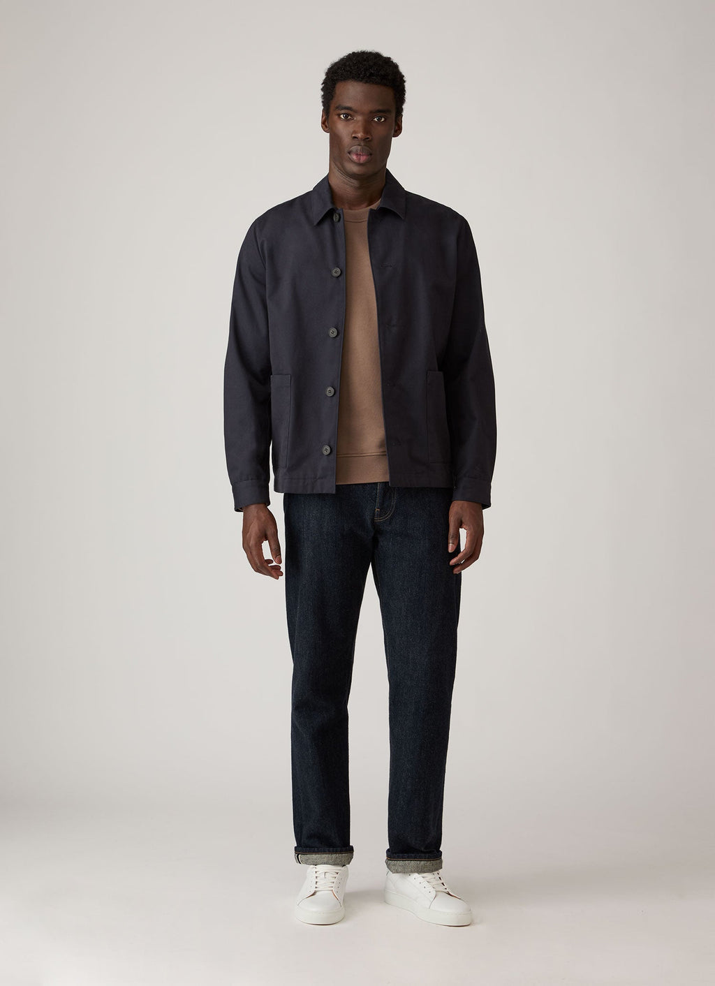 Men's Supima Loopback Sweatshirt in Dark Cedar