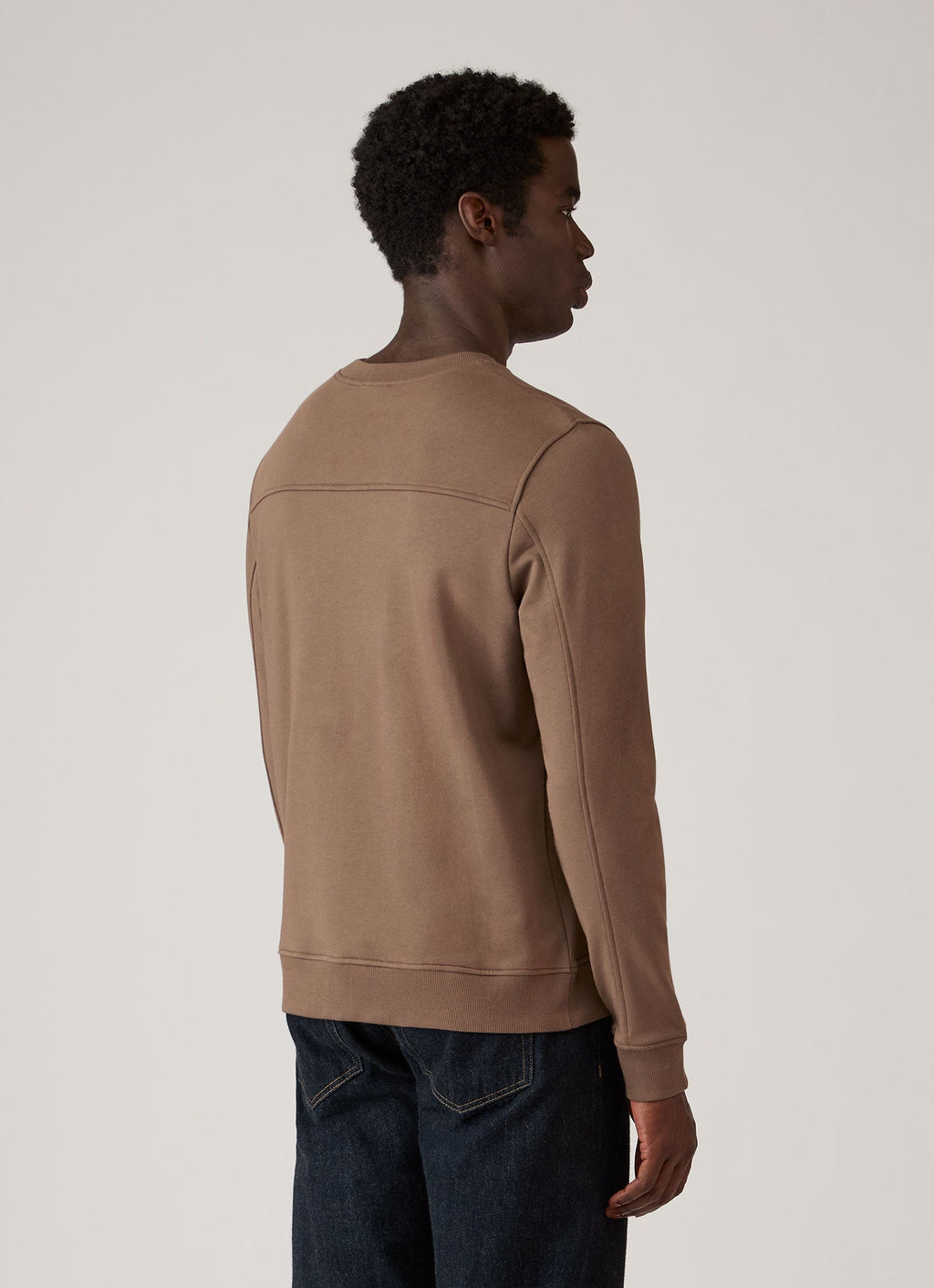 Men's Supima Loopback Sweatshirt in Dark Cedar