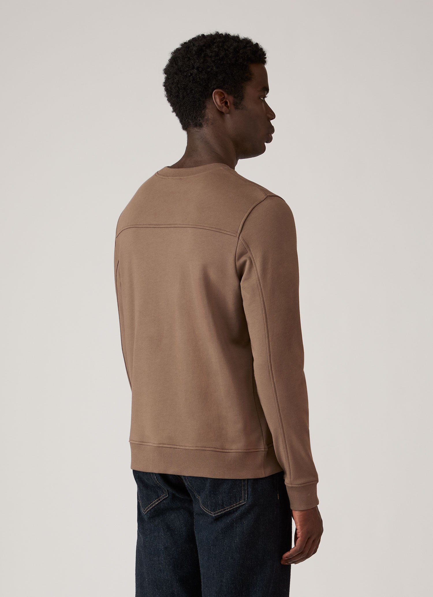 Men's Supima Loopback Sweatshirt in Dark Cedar