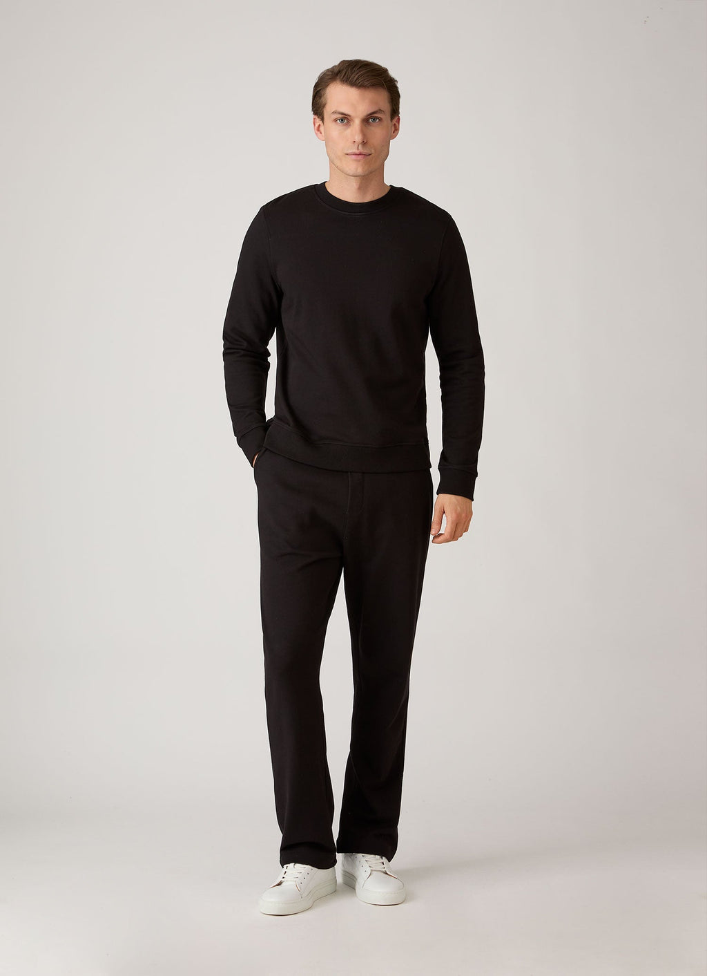 Men's Supima Loopback Sweatpants in Black